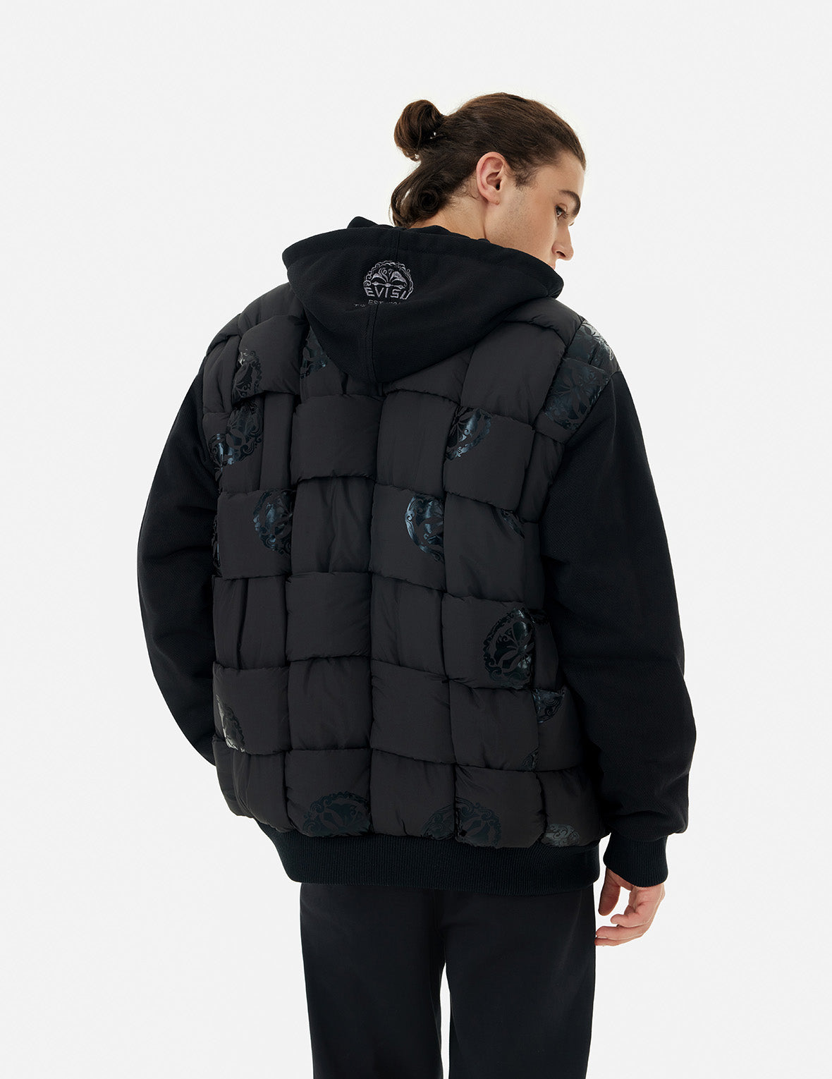 家花印花宽版飞行员夹棉外套