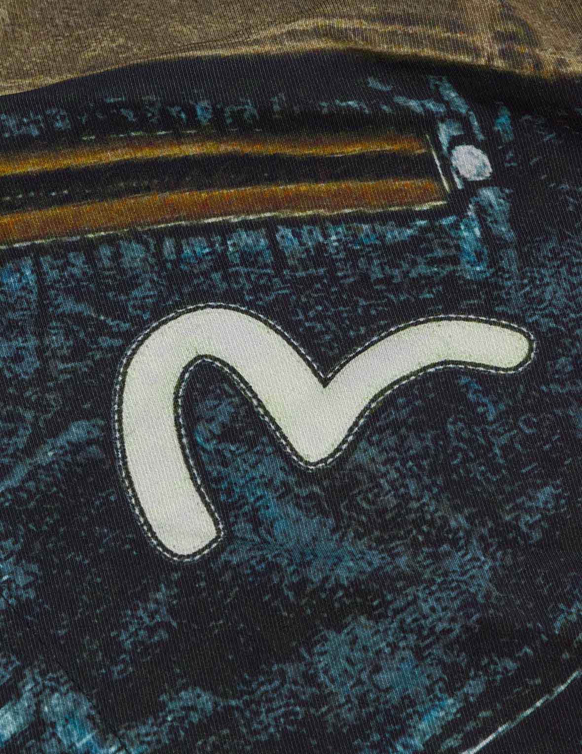 Replicate Biker Print Relax Fit Long-Sleeve Shirt