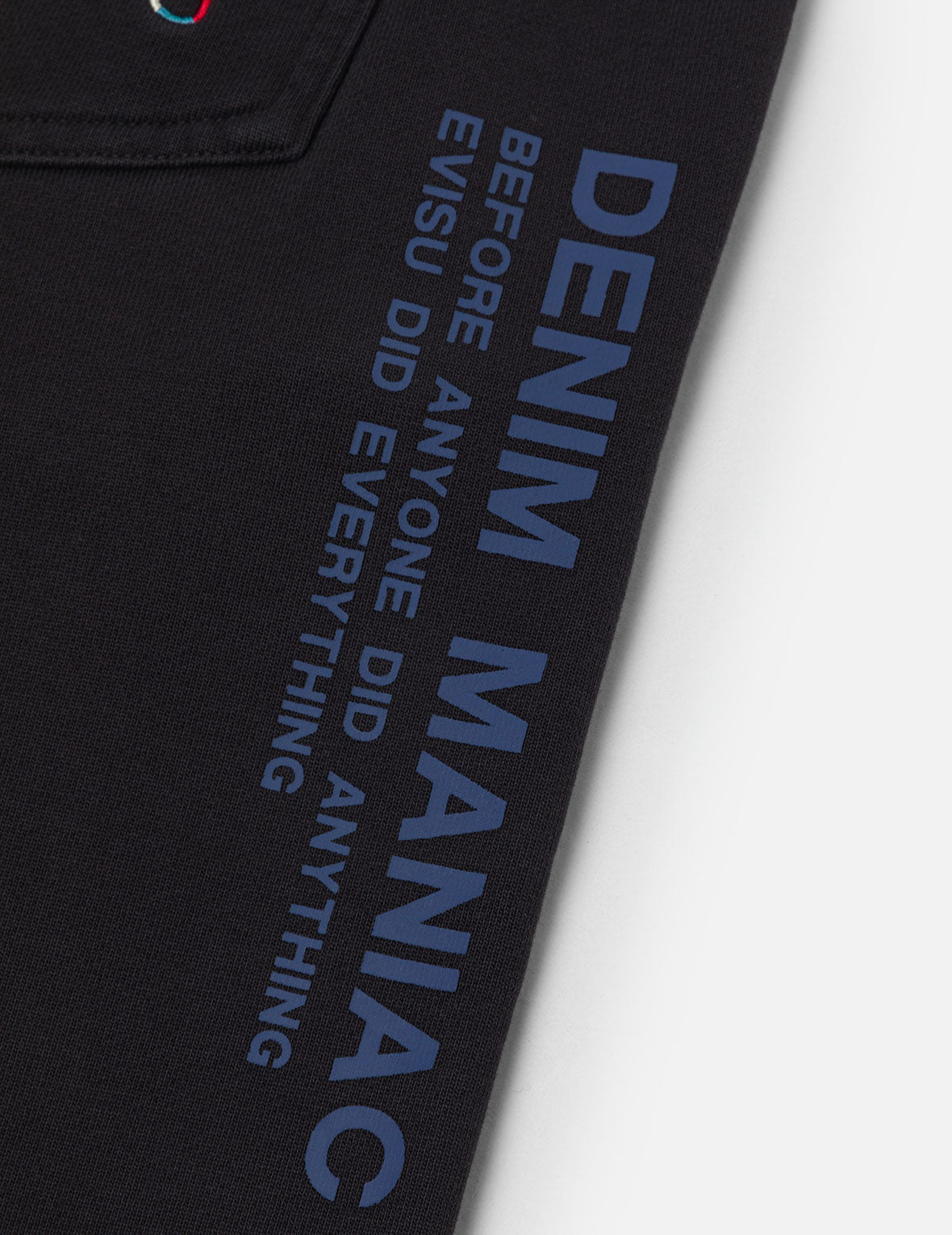 Washed Multi-pocket and Logos Print Straight Fit Sweatpants