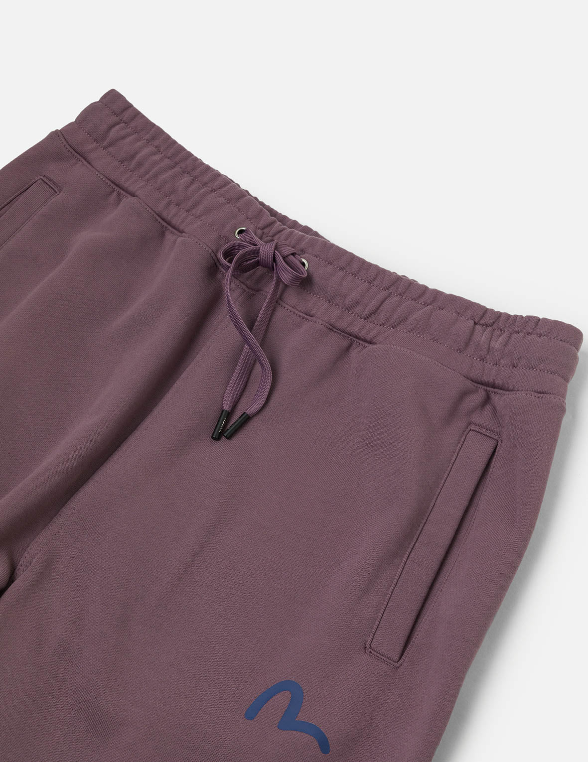 Washed Multi-pocket and Logos Print Straight Fit Sweatpants