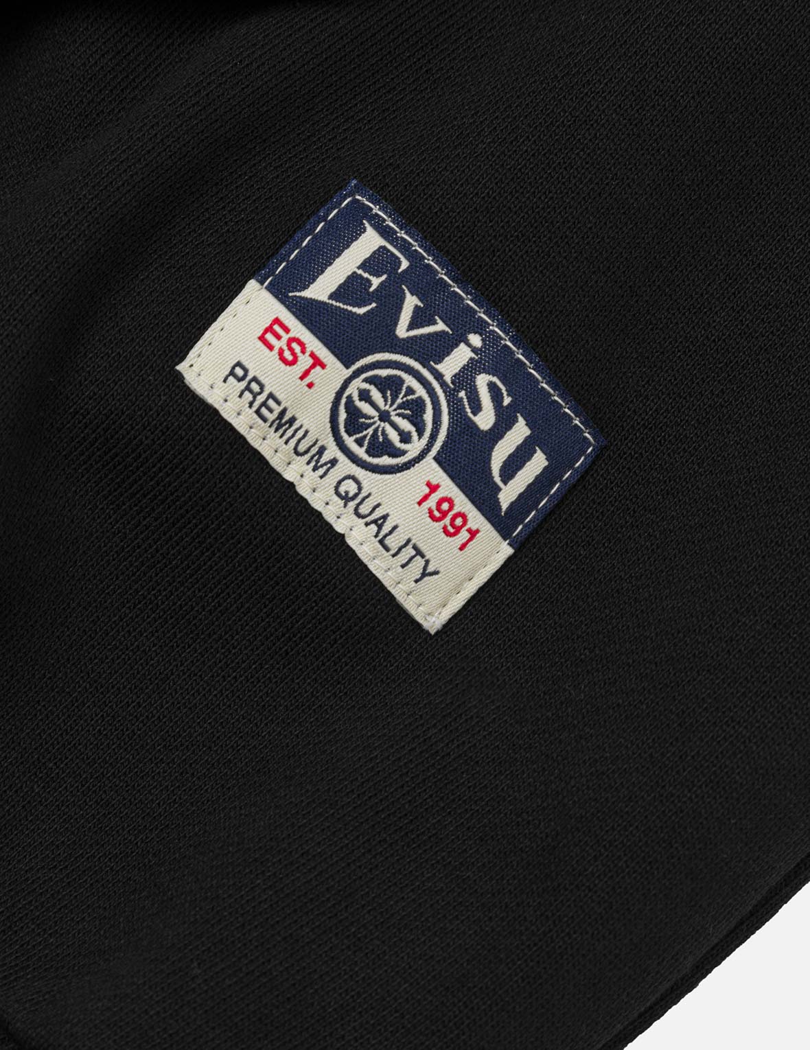 狸貓與招財貓刺繡寬版休閒衛衣