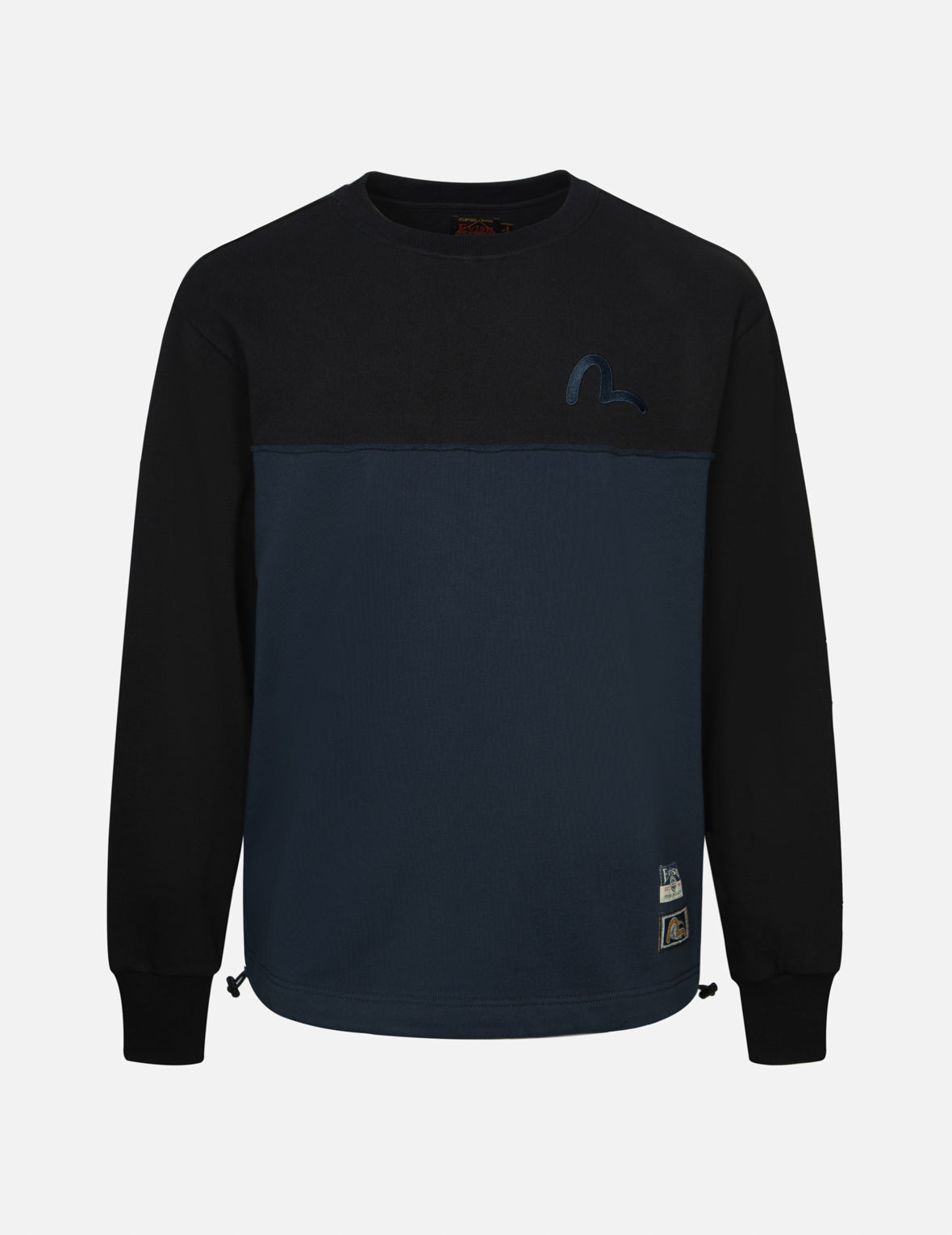 Deconstructed Contrast Relax Fit Sweatshirt