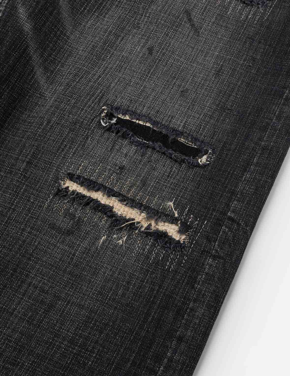 7-Pocket Design Washed Relax Vintage Straight Fit Jeans #2030