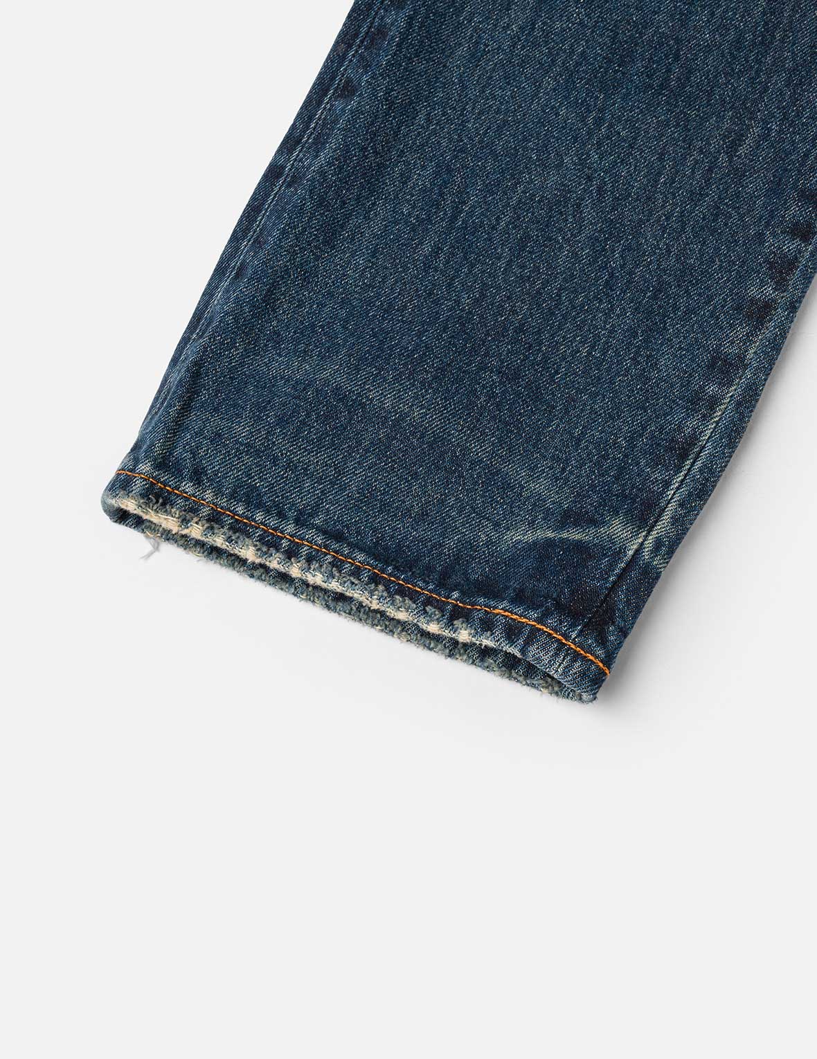 7-Pocket Design Washed Daicock Print Taper Fit Jeans #2017