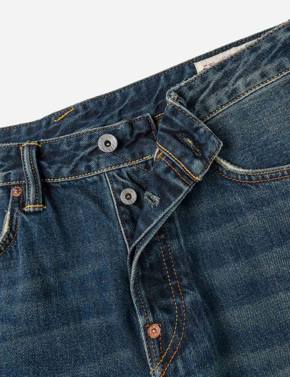 7-Pocket Design Washed Daicock Print Taper Fit Jeans #2017