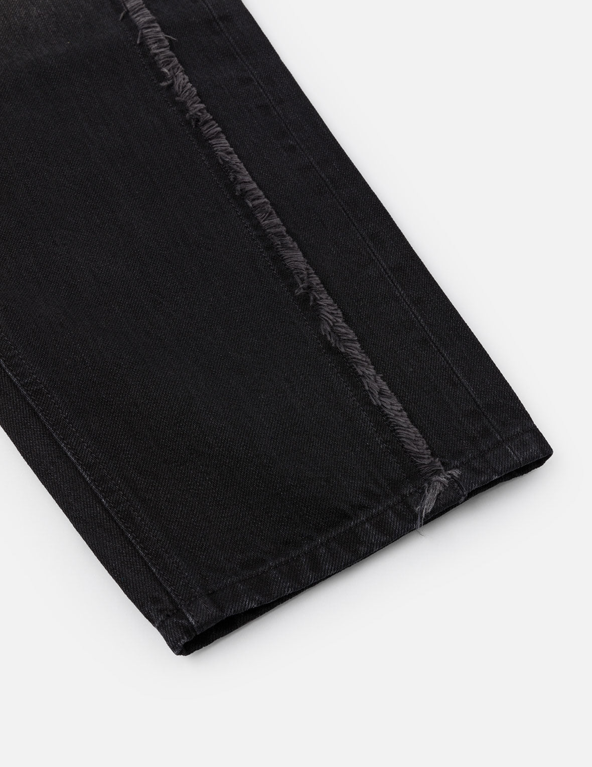 Washed Deconstructed Sashiko Relax Straight Fit Jeans #2030