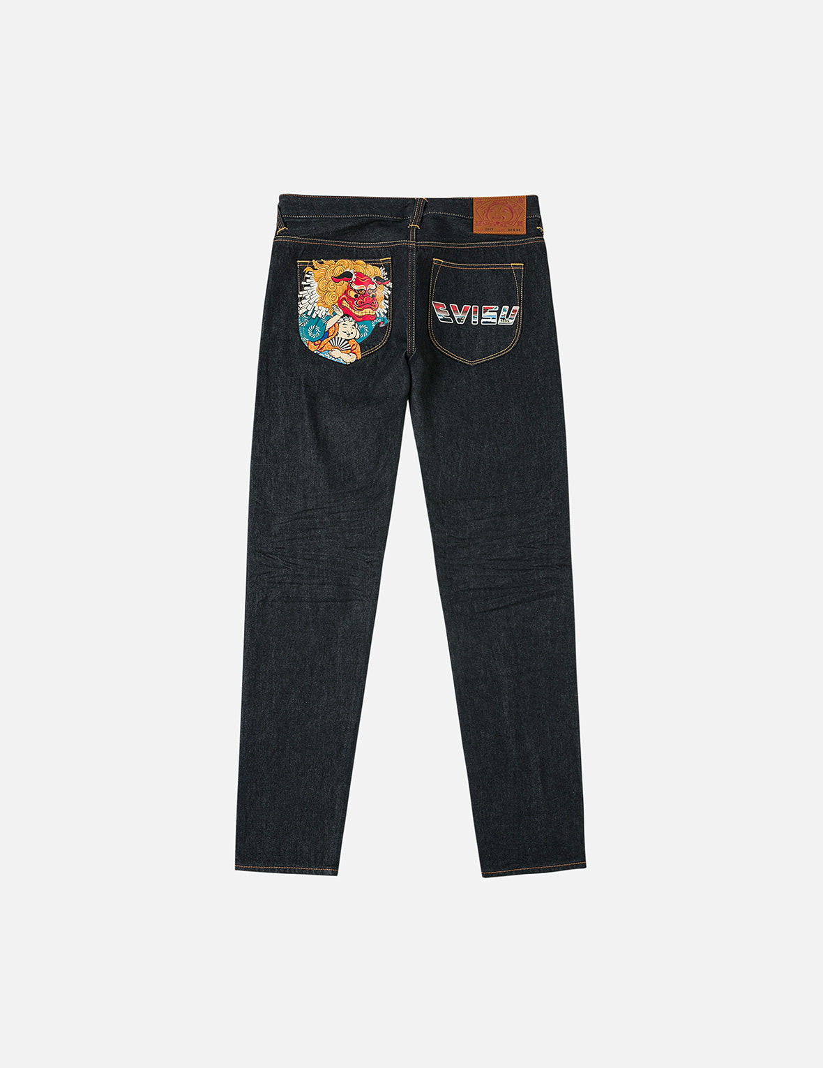 Godhead Lion Dance and Logo Print Carrot Fit Jeans #2017