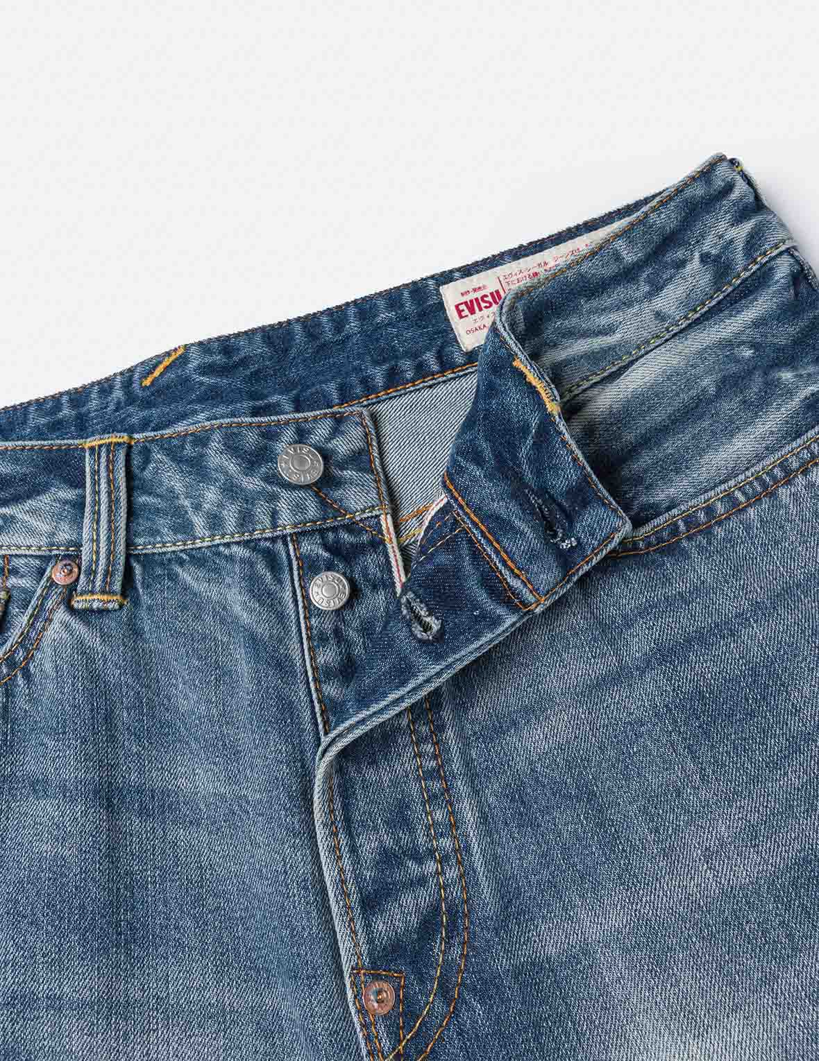 Ecru Daicock Print Loose Fit Jeans #2038