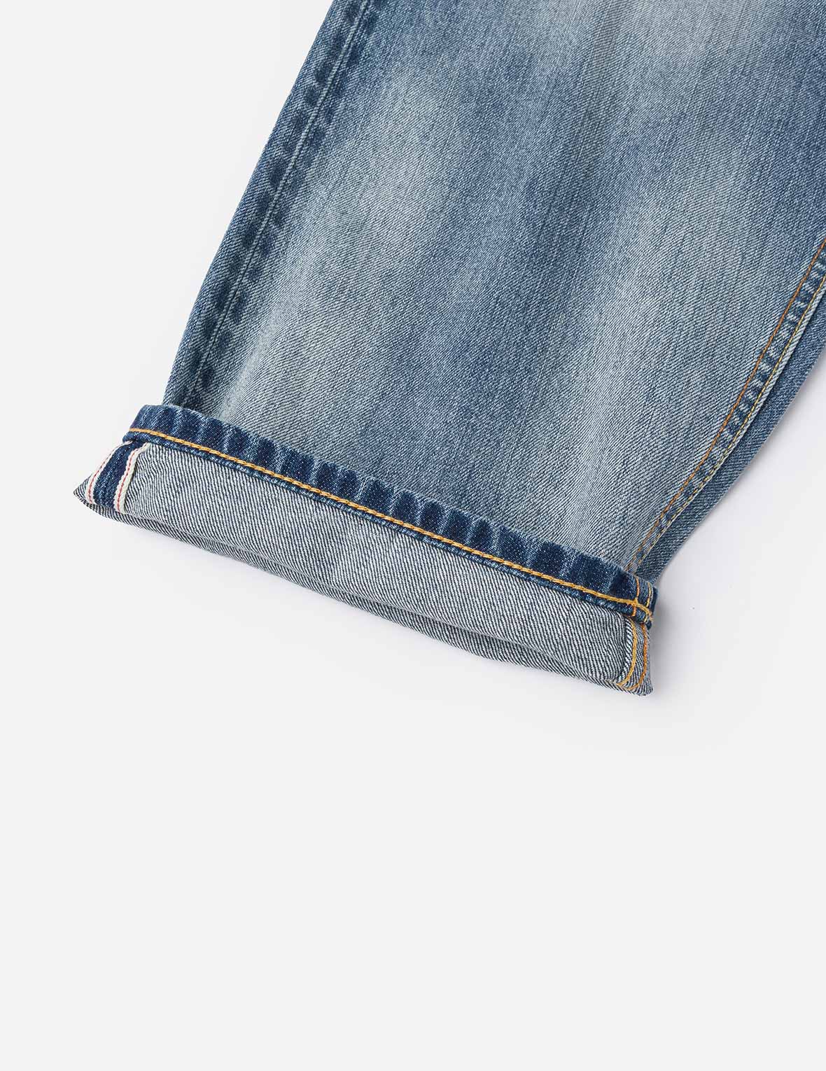 Ecru Daicock Print Loose Fit Jeans #2038