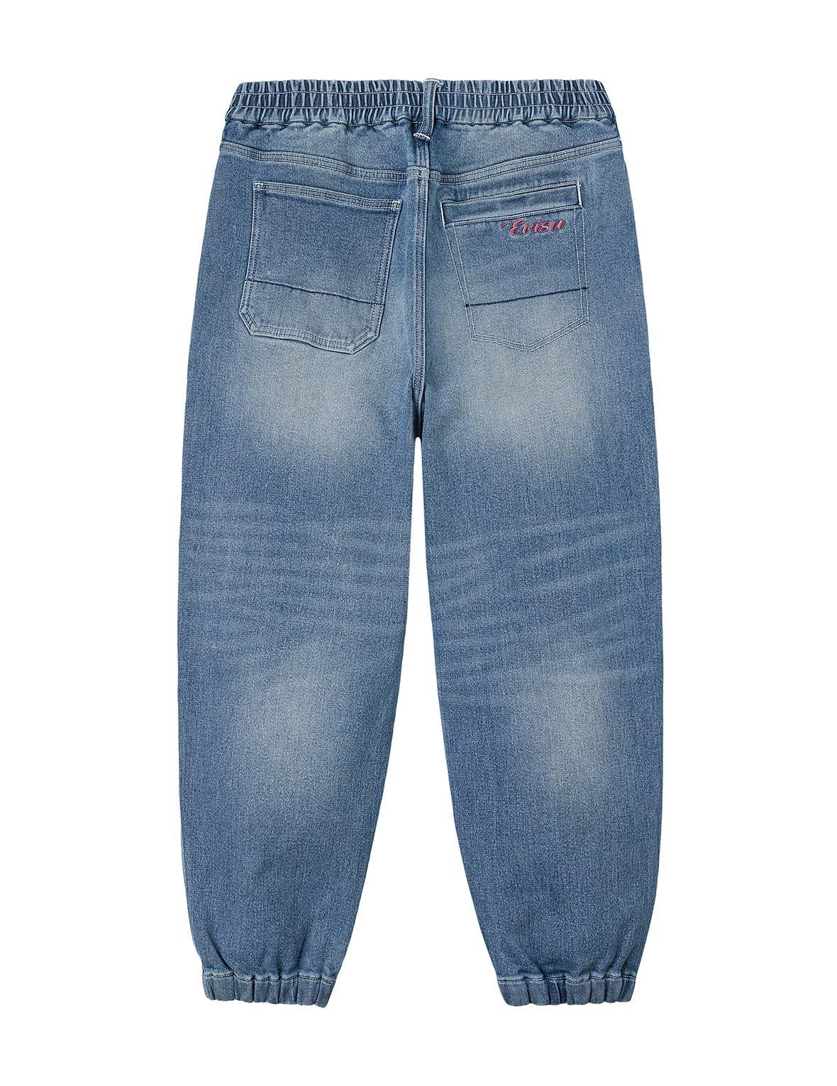 Henohenomohe Godhead Print Loose Fit Denim Joggers