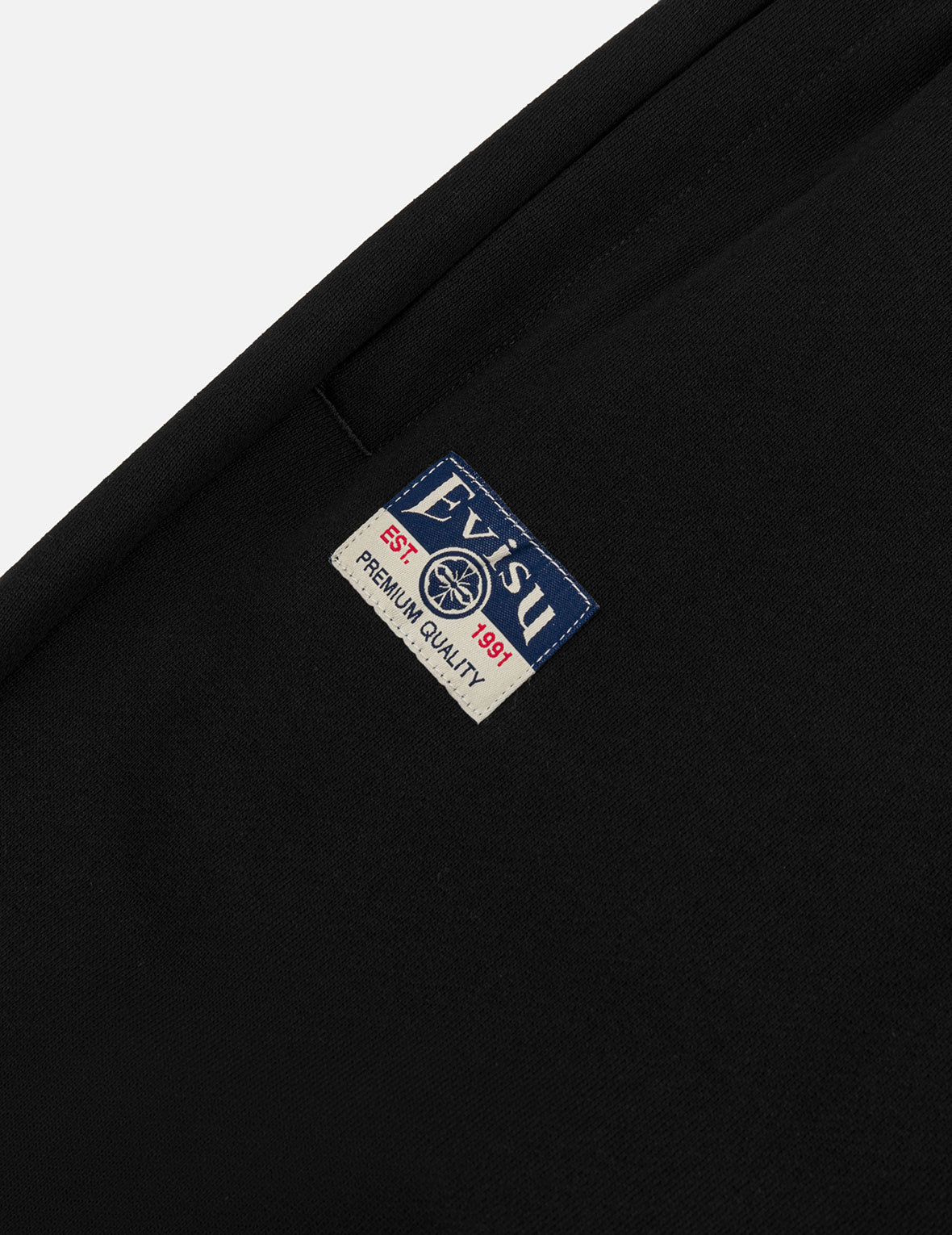 Grateful Crane Print and Multi-pocket Straight Fit Sweatpants