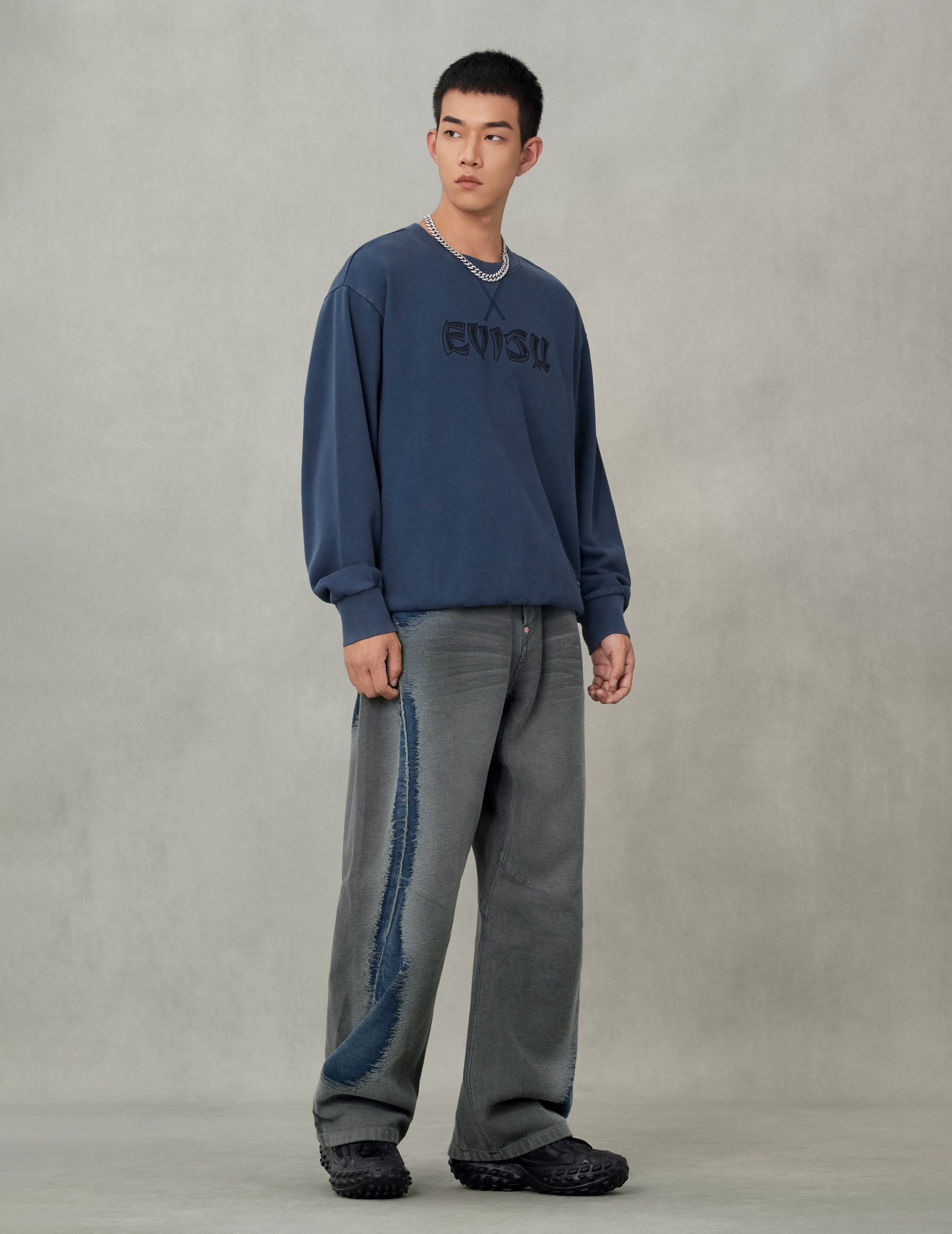 Godhead and Logo Embroidery Relax Fit Sweatshirt