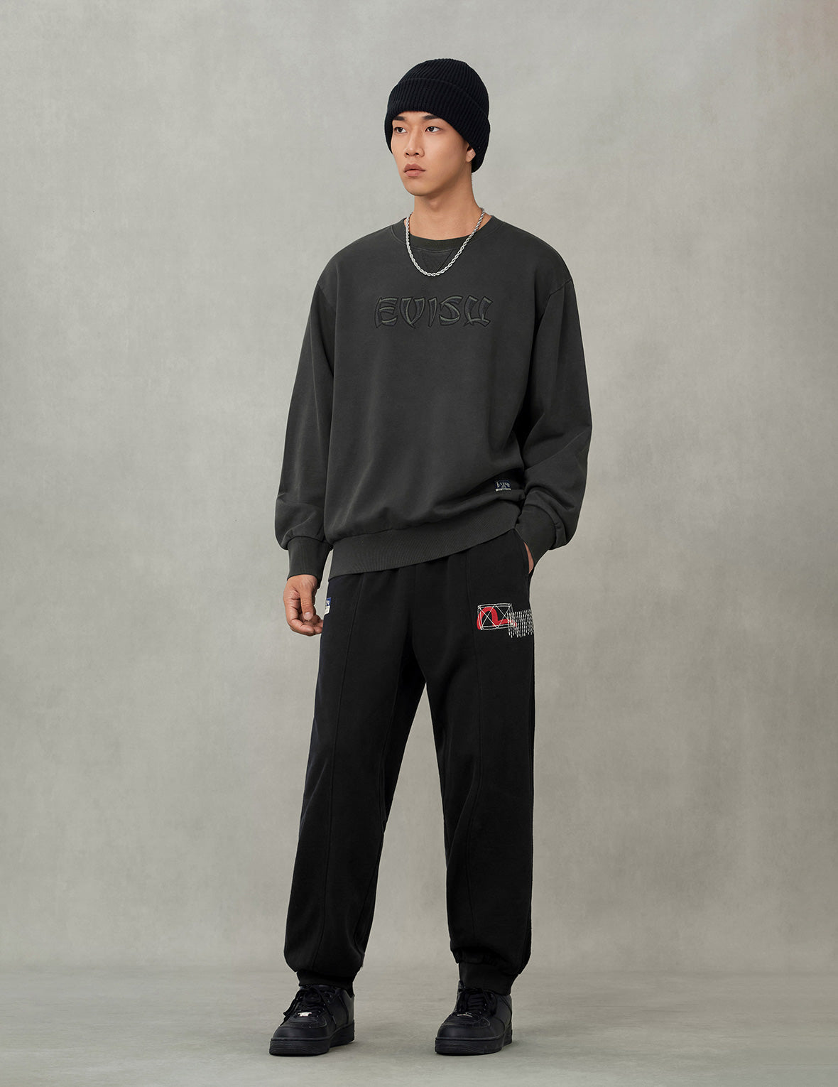 Godhead and Logo Embroidery Relax Fit Sweatshirt