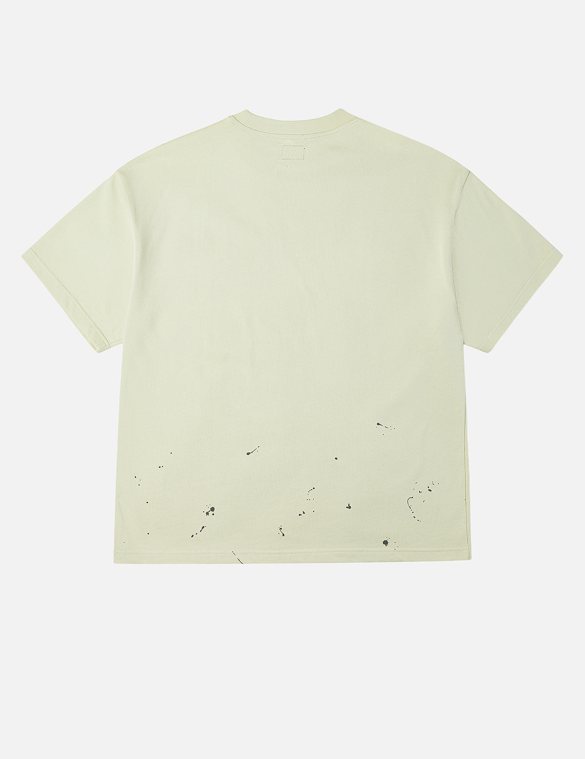 Graffiti-Style Seagull and Logo Print Relax Fit T-Shirt