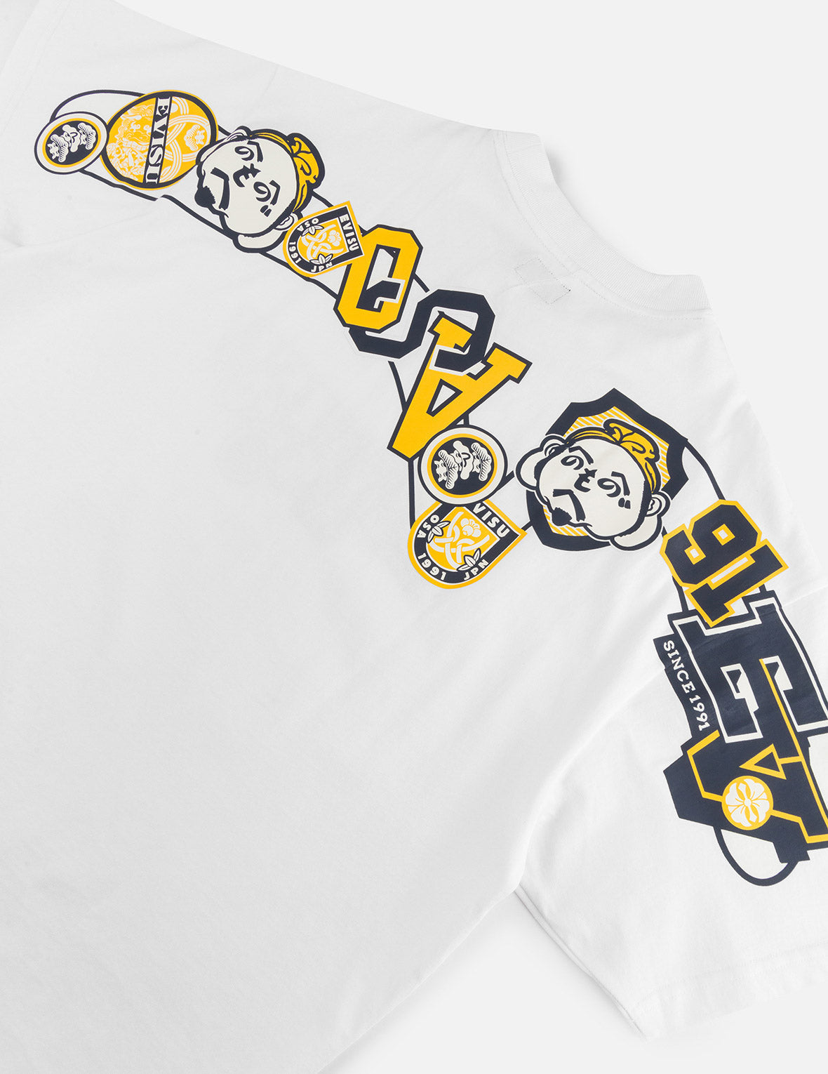 Henohenomohe Godhead and Wheel of Wisdom tag Daicock Print Relax Fit T-Shirt