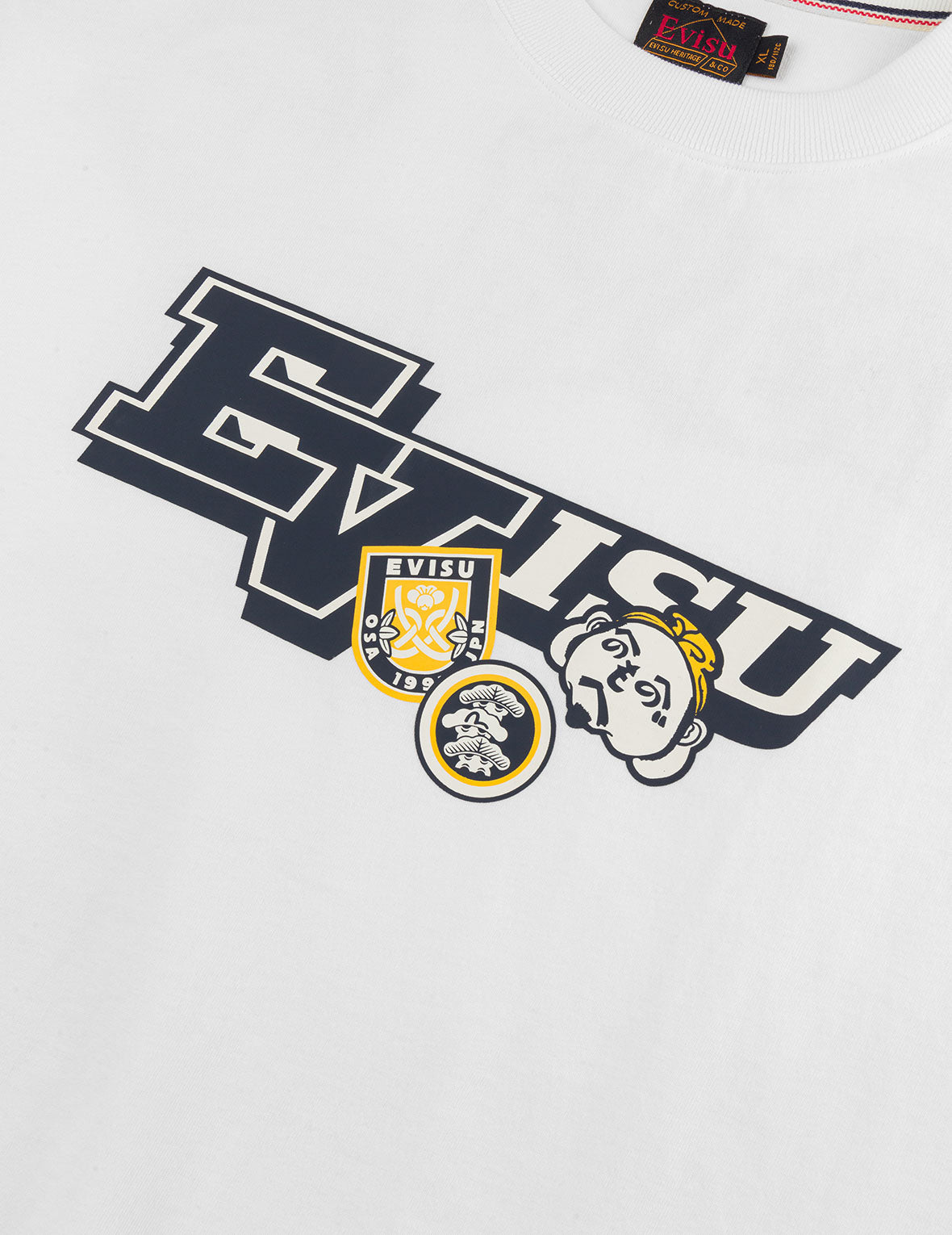 Henohenomohe Godhead and Wheel of Wisdom tag Daicock Print Relax Fit T-Shirt