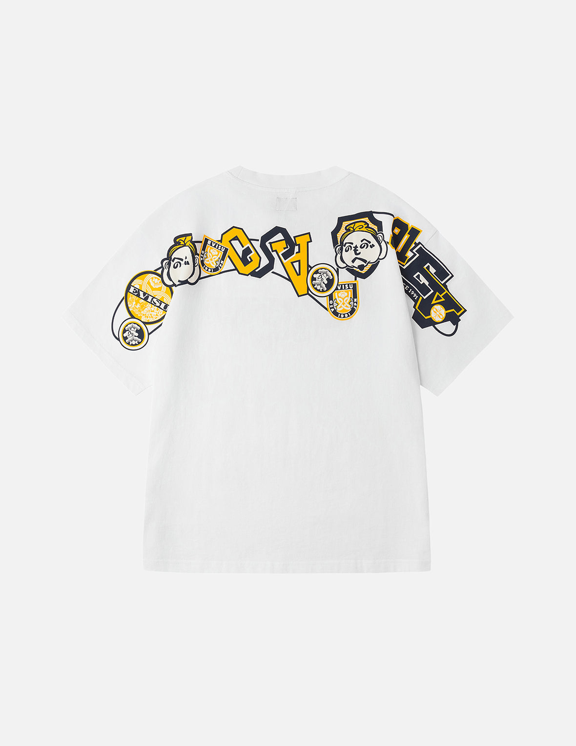 Henohenomohe Godhead and Wheel of Wisdom tag Daicock Print Relax Fit T-Shirt