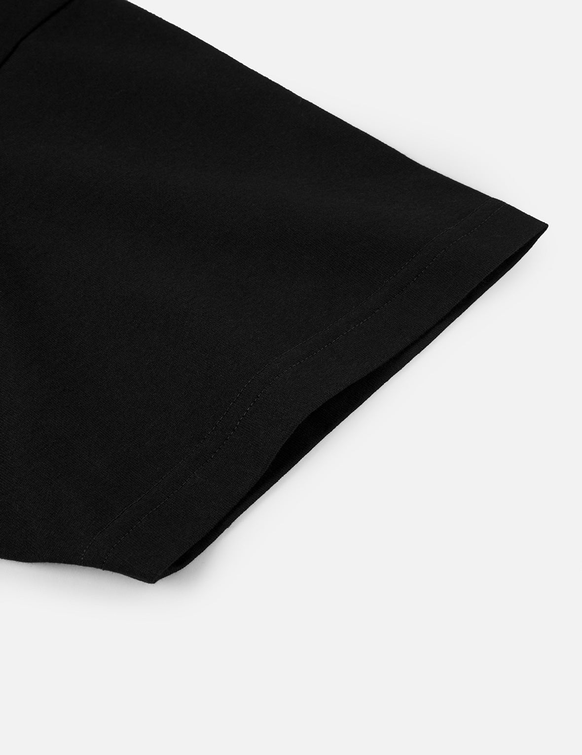 海浪和海鸥印花宽版休闲T恤