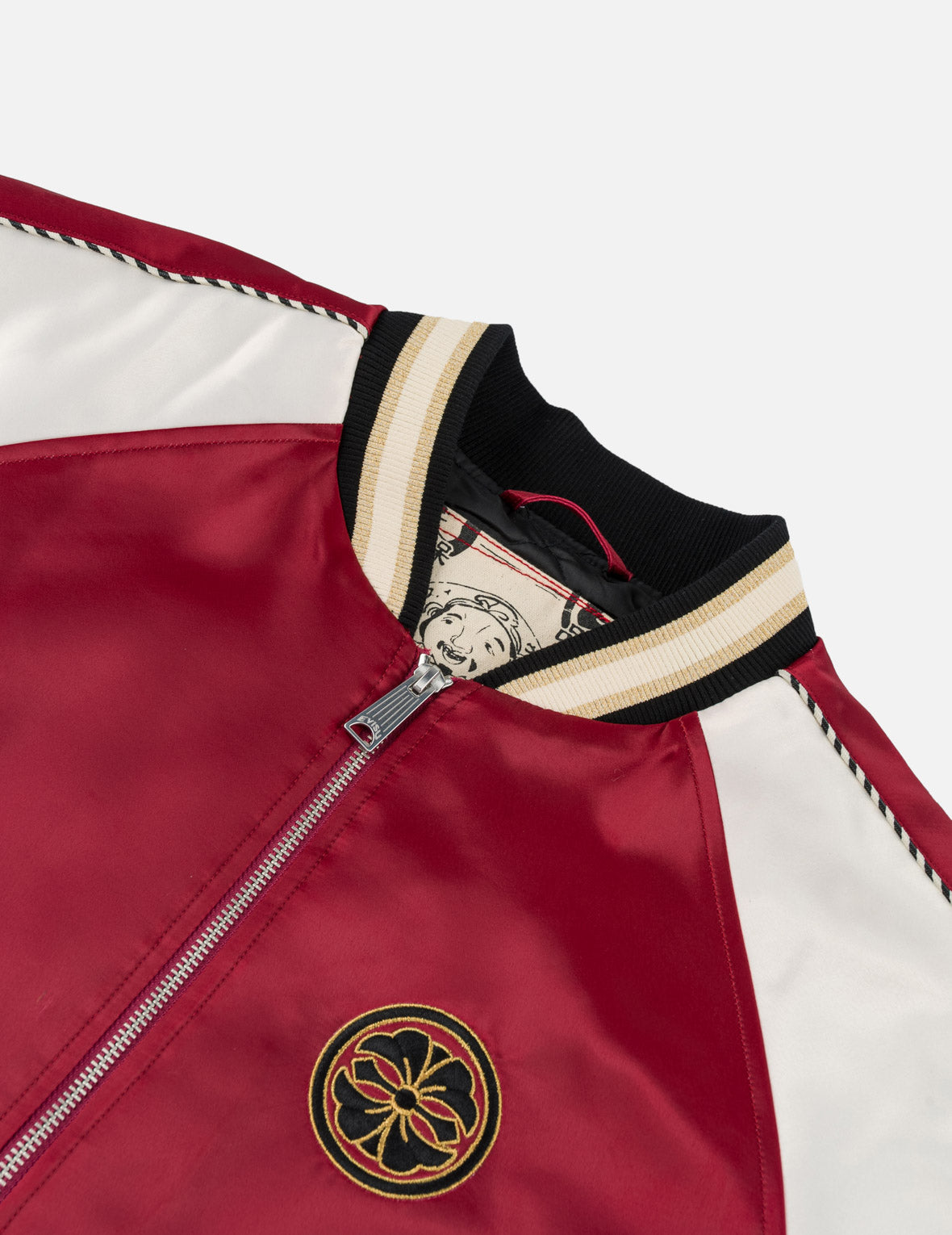 Light Padded Flying Dragon Embroidery Souvenir Jacket