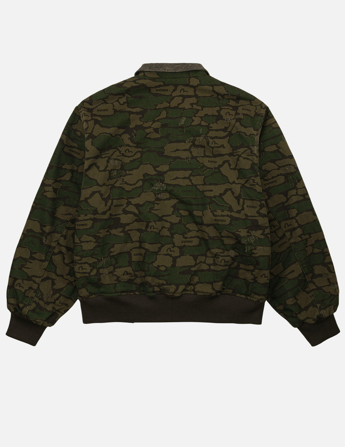 Light Padded Ishigaki Camouflage Bomber Jacket