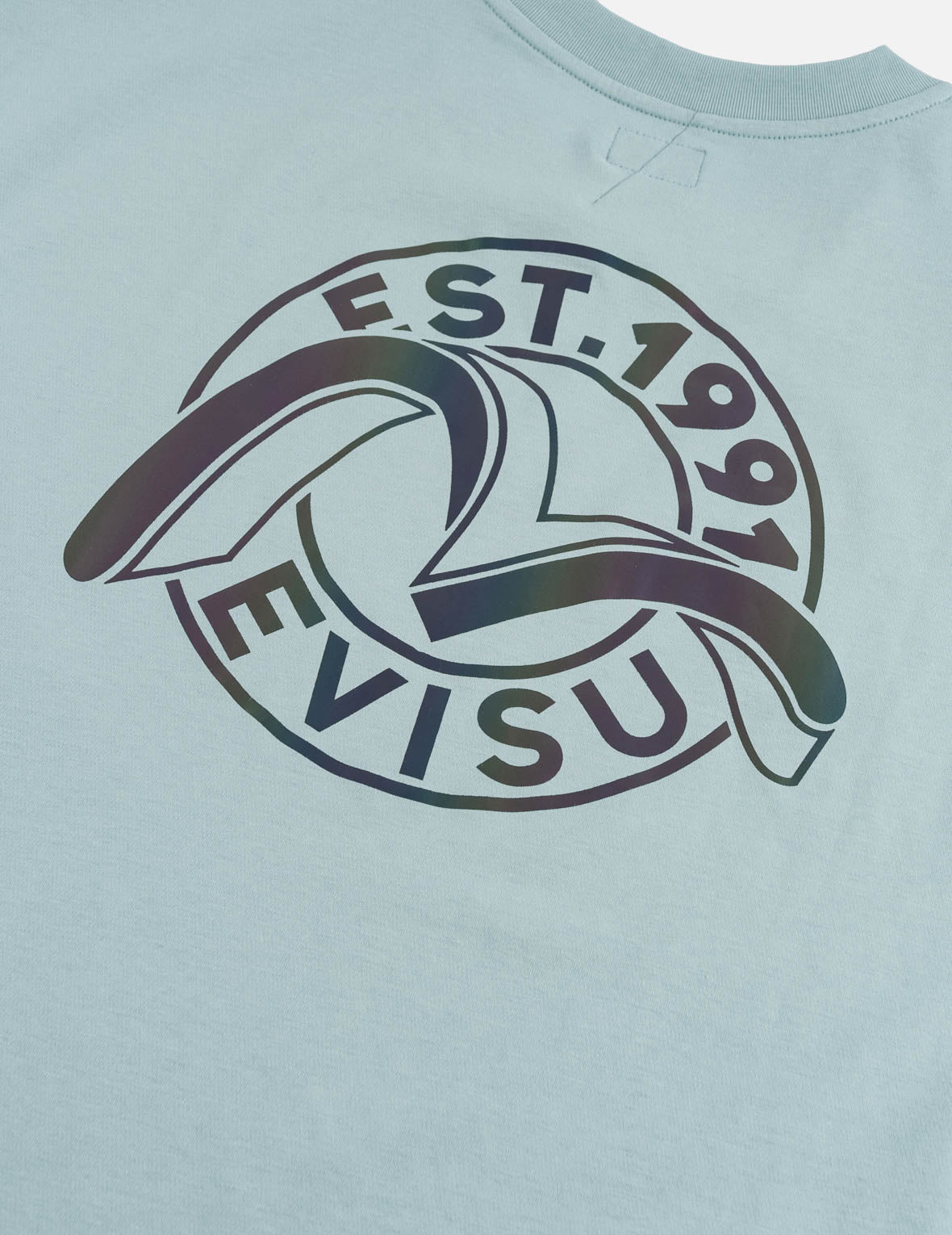 Iridescent Seagull Printed Sport T-Shirt