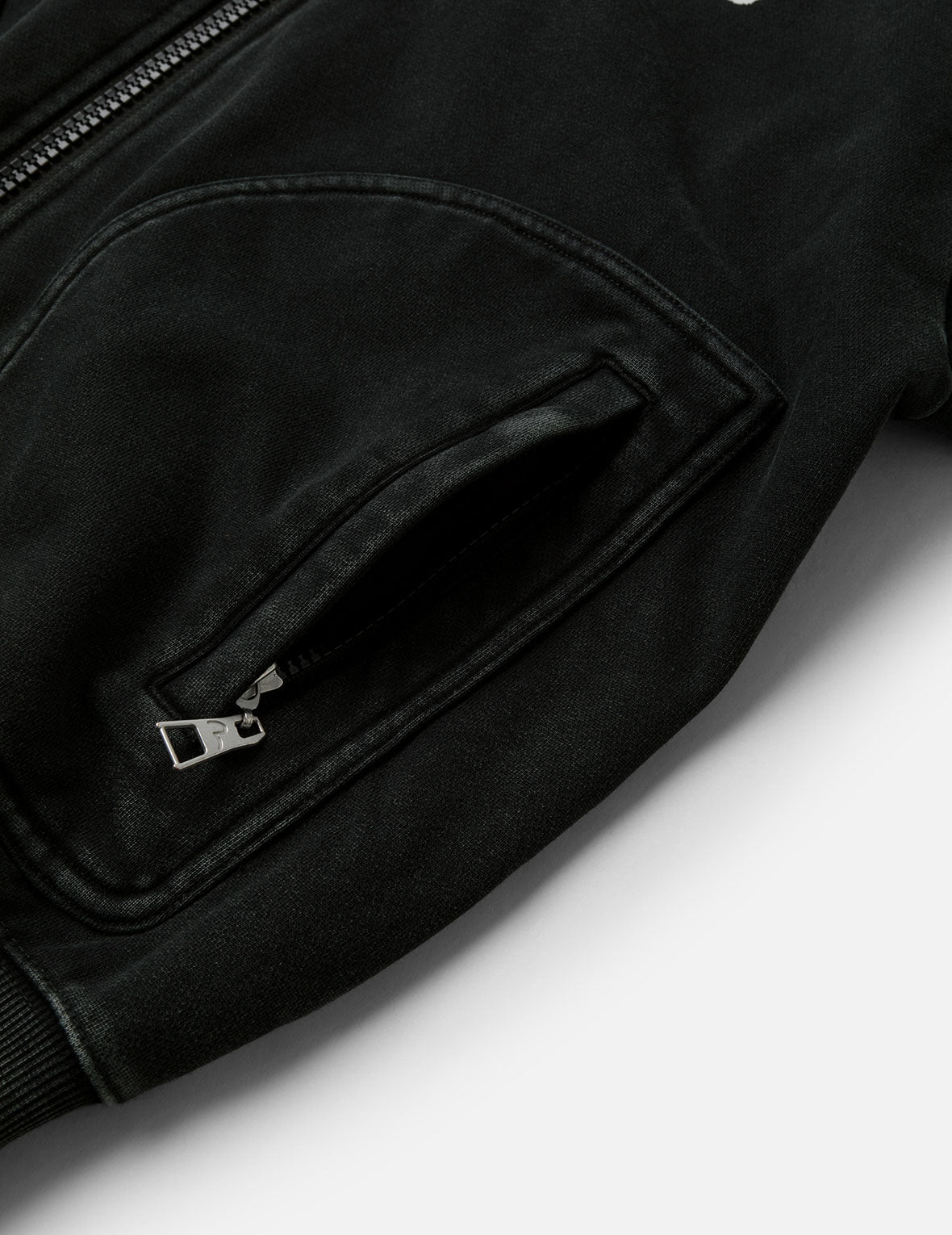 标语印花超宽版连棒球帽卫衣外套