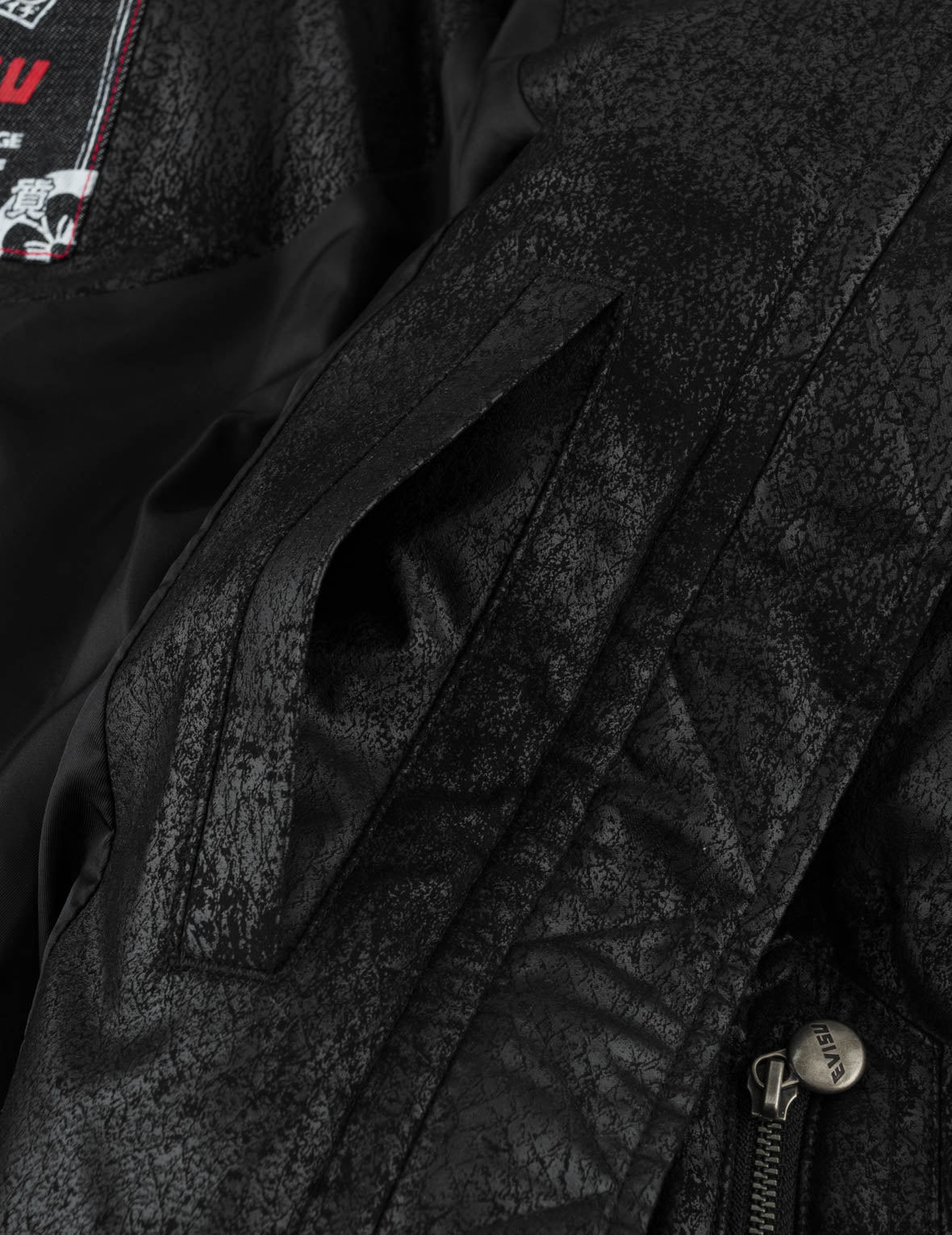 Seagull Badge Detachable Hood Down Jacket