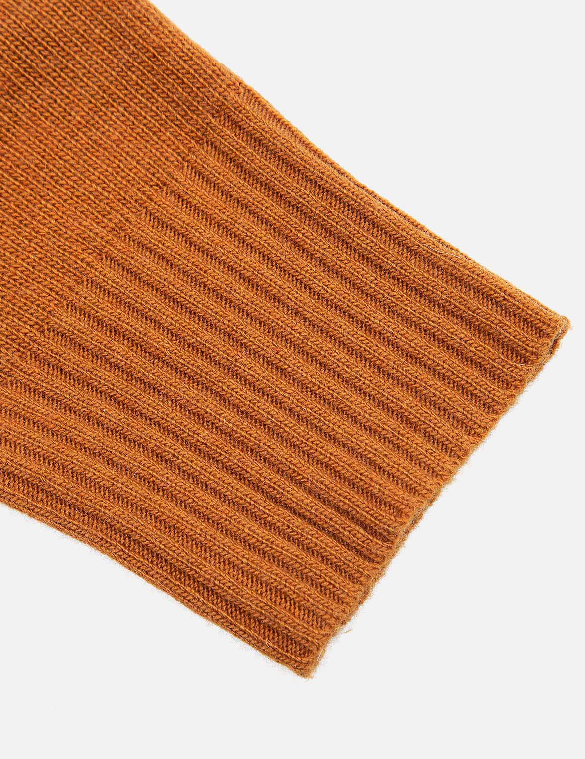 Kamon Embroidery Turtleneck Knitted Pullover