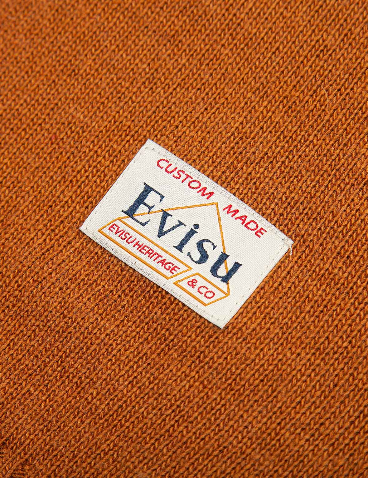 Kamon Embroidery Turtleneck Knitted Pullover