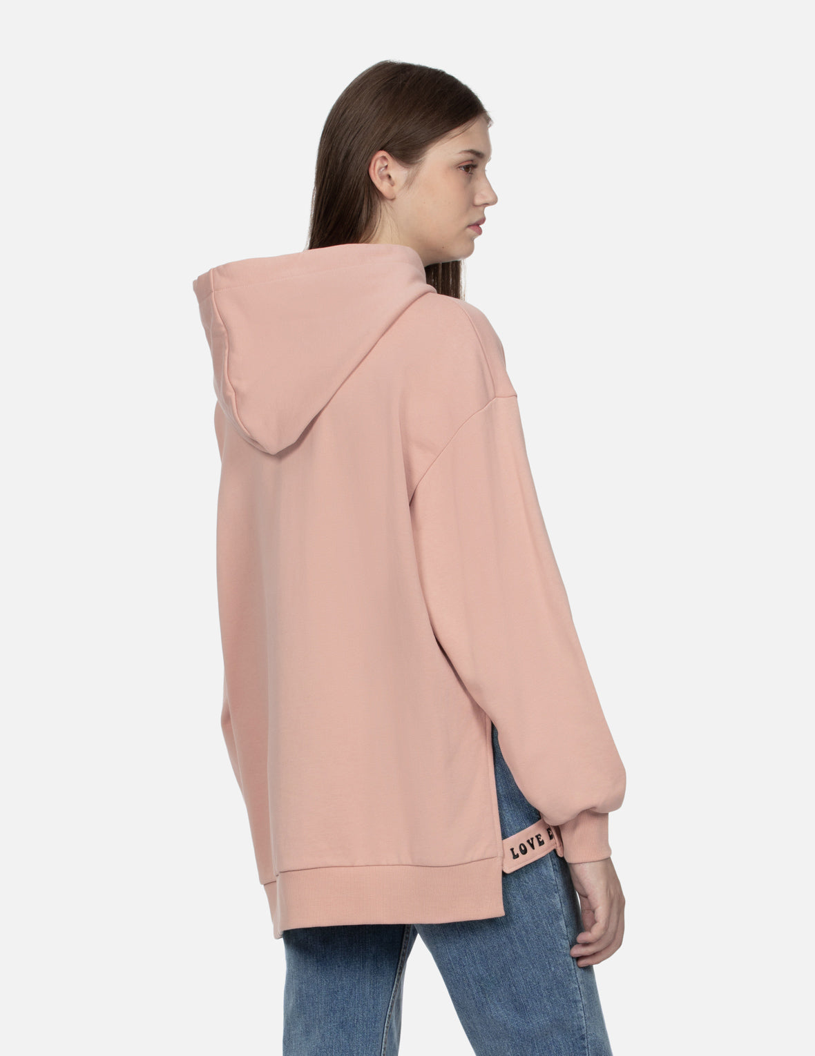 达摩花卉海鸥印花超宽版卫衣