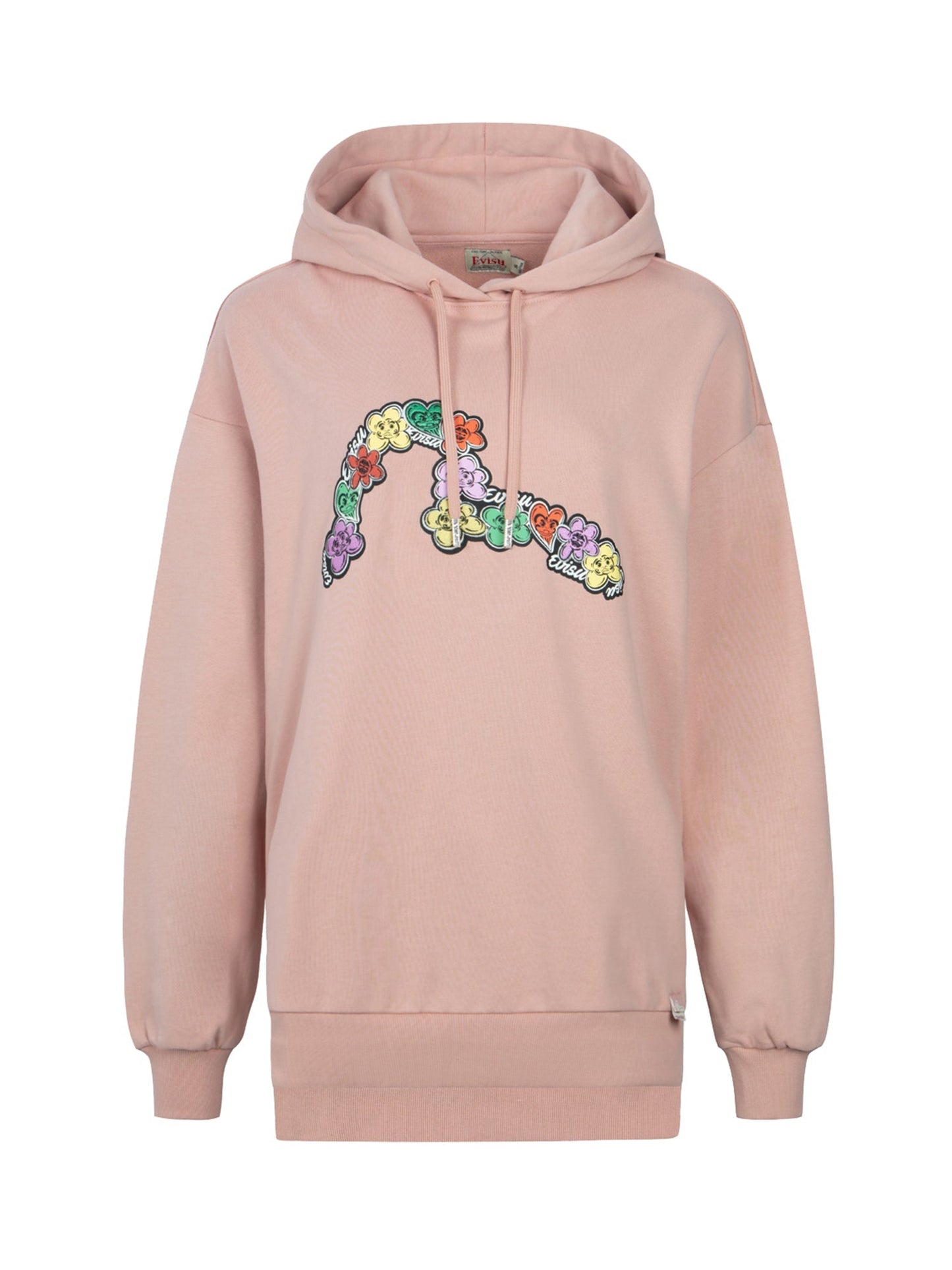 达摩花卉海鸥印花超宽版卫衣