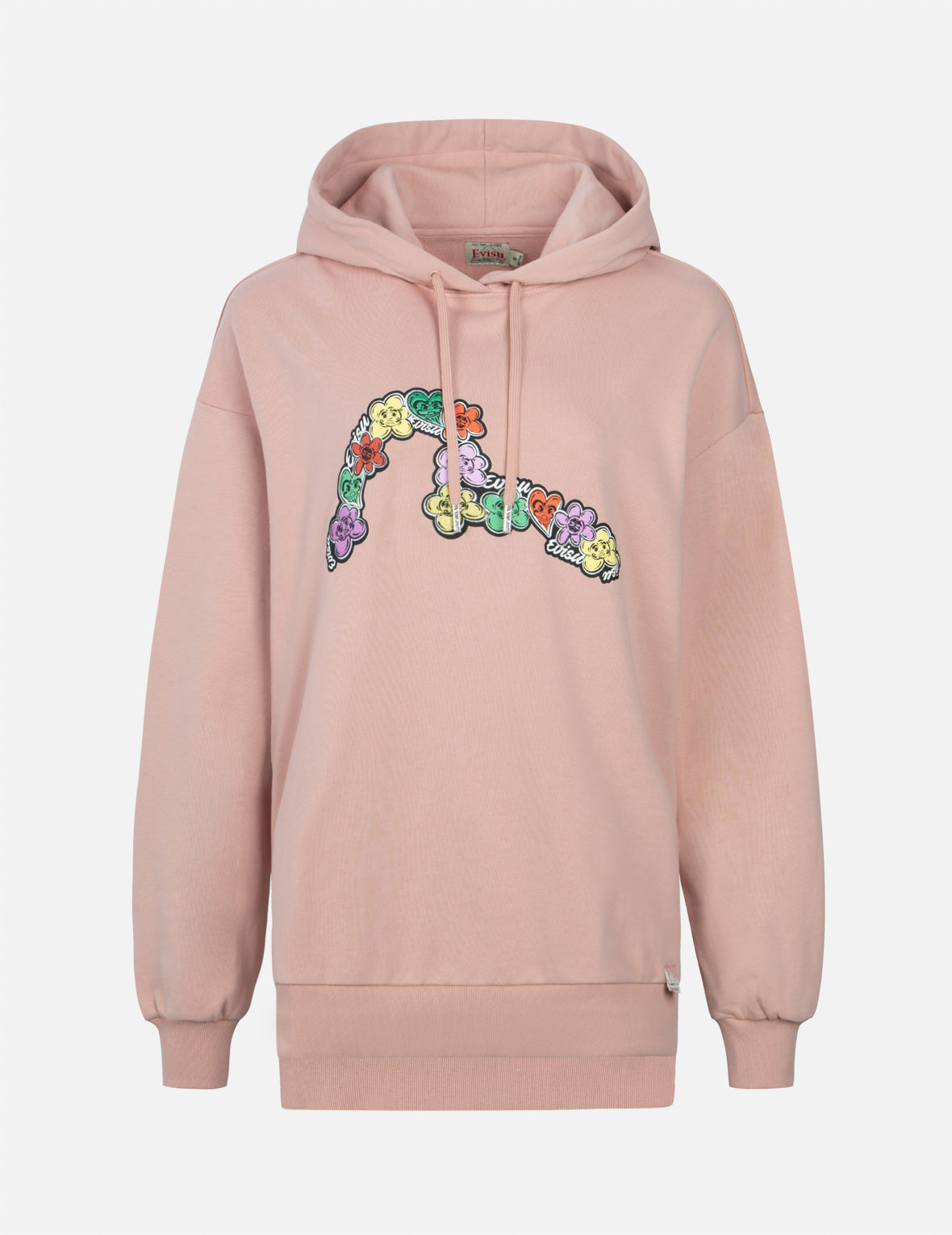 达摩花卉海鸥印花超宽版卫衣