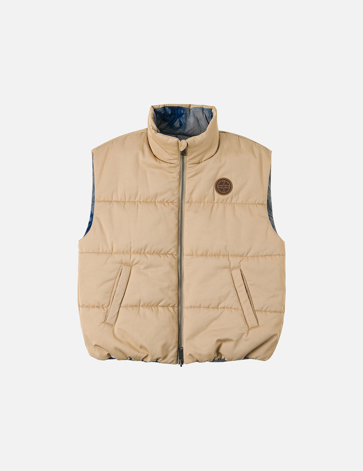 Logo Print Oversized Reversible Vest