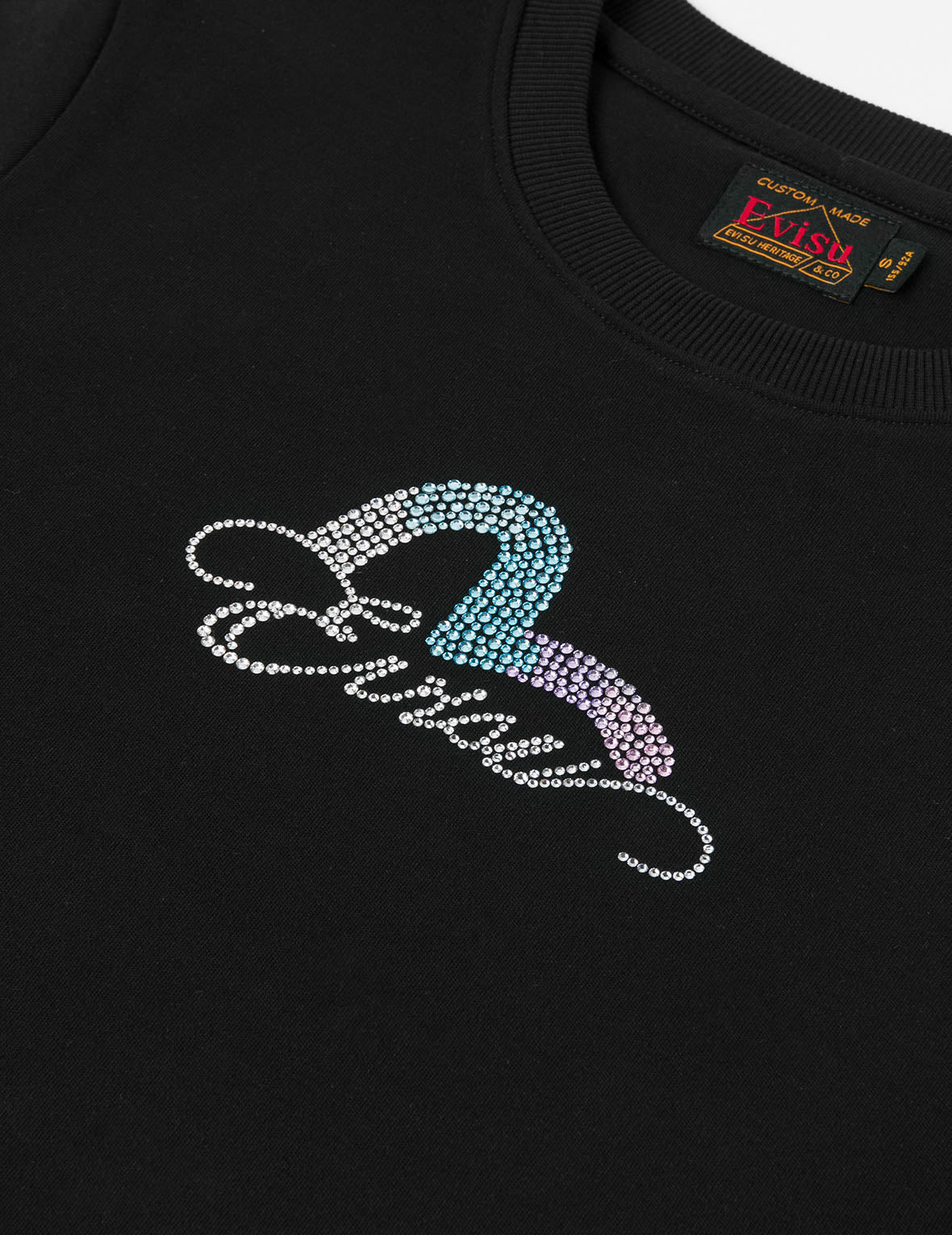 EVISU and Seagull Rhinestone Slim Fit T-shirt