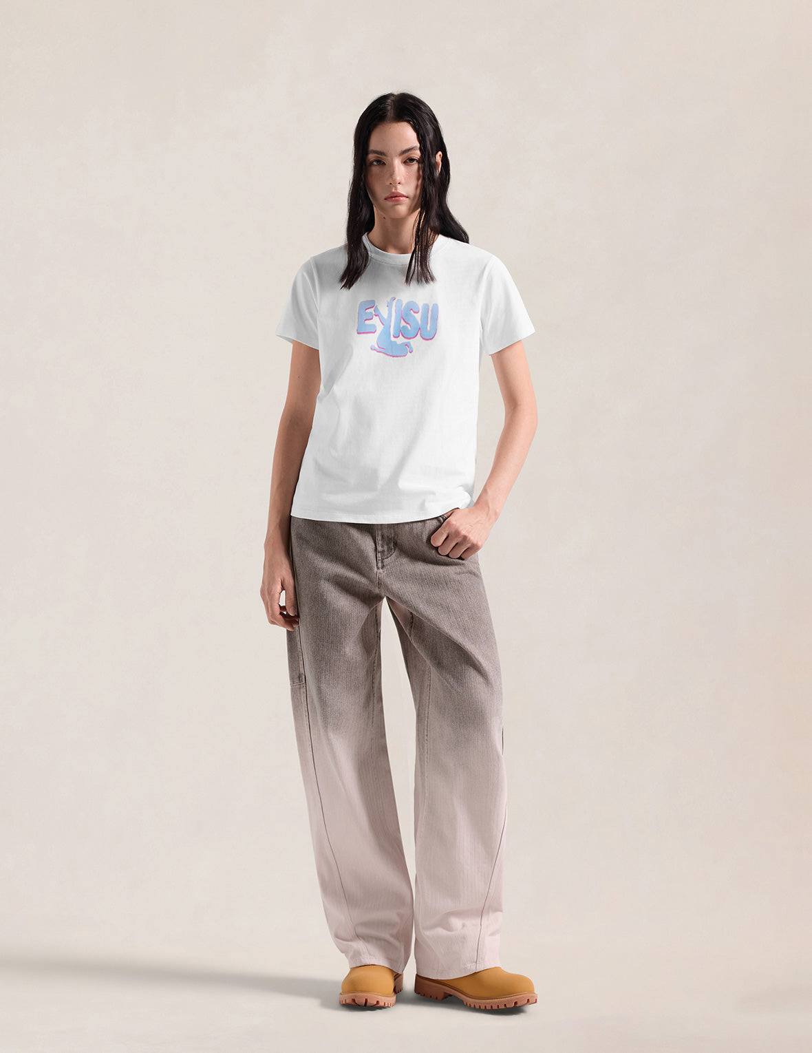 Daicock Printed Balloon Fit Gradient Cotton Pants
