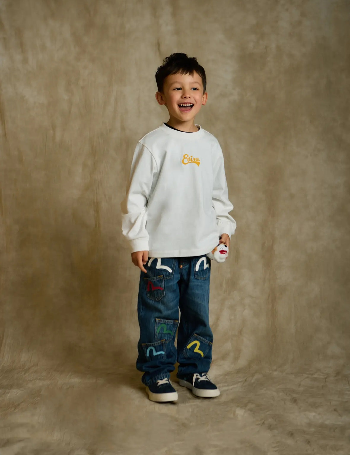 Racing Car Daicock Multi-Pocket Print Long-Sleeve T-Shirt