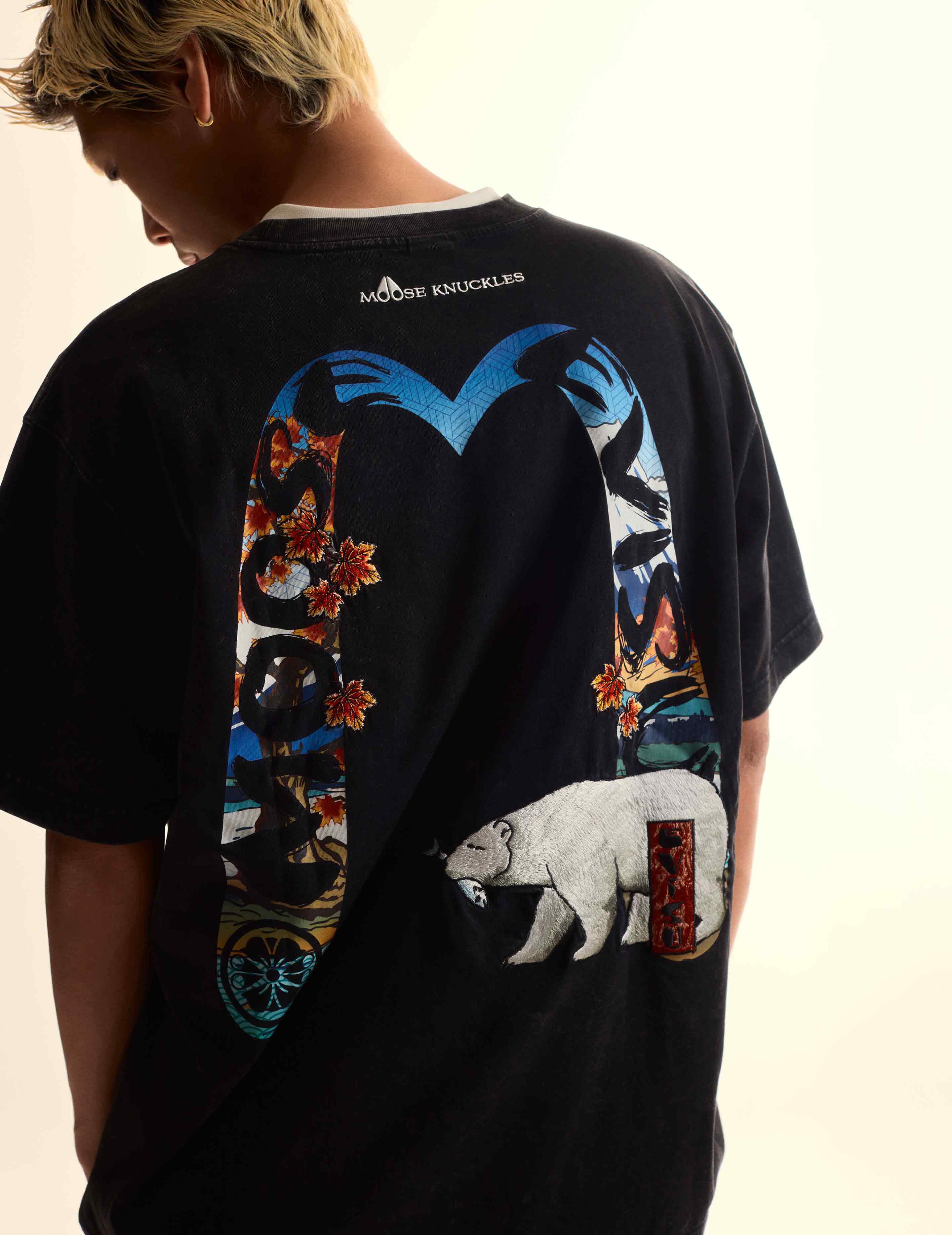 EVISU X MOOSE KNUCKLES Ukiyo-e T-shirt