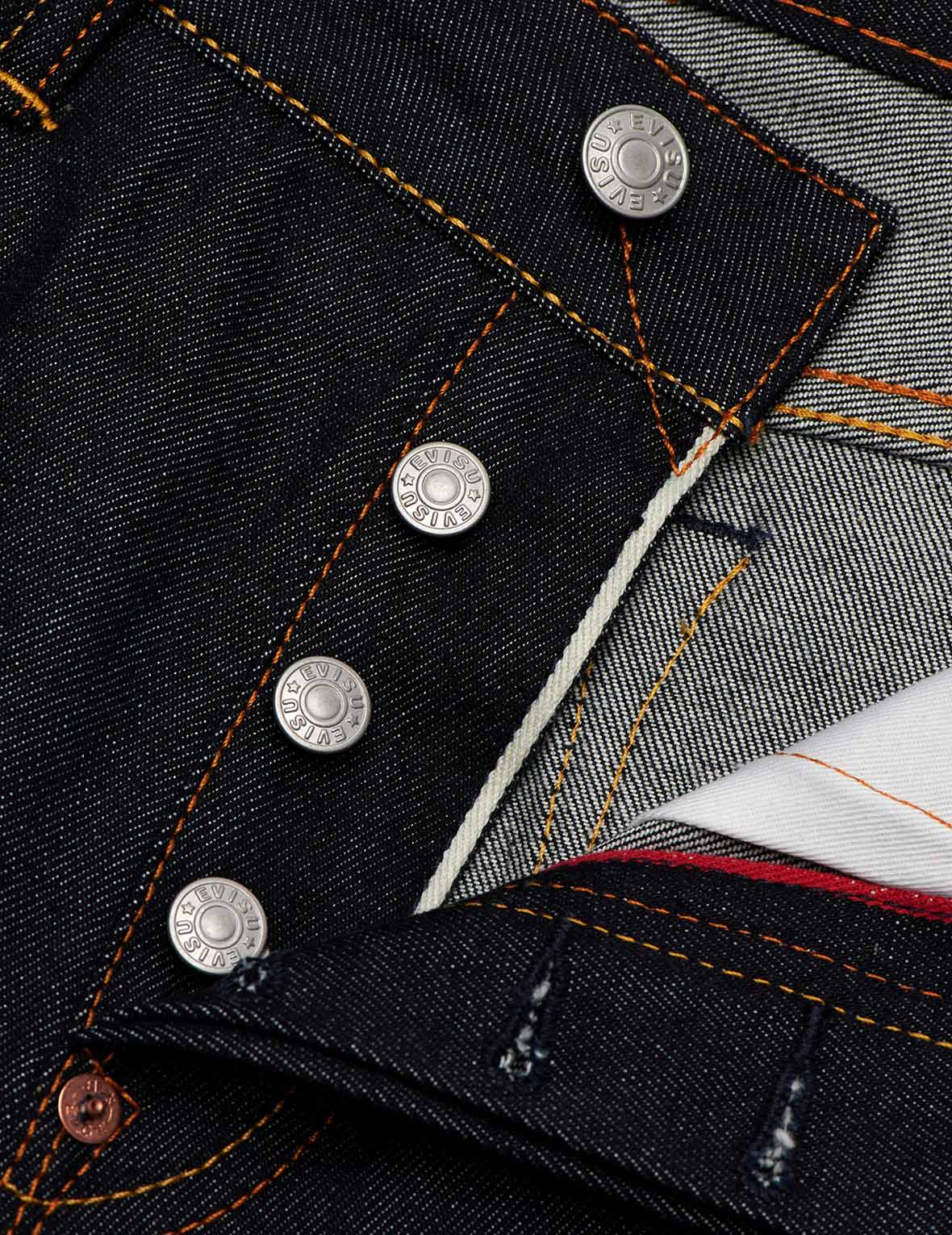 Ecru Brushstroke Daicock Slim Straight fit Jeans #2010