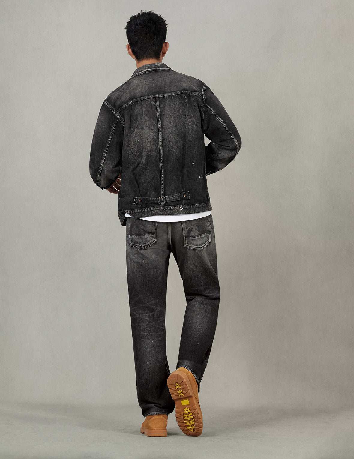 Seagull Print Regular Fit Denim Trucker Jacket