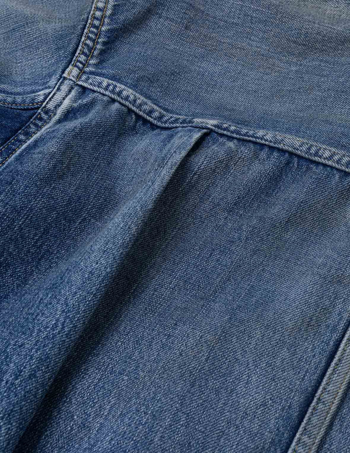 Seagull Print Regular Fit Denim Trucker Jacket