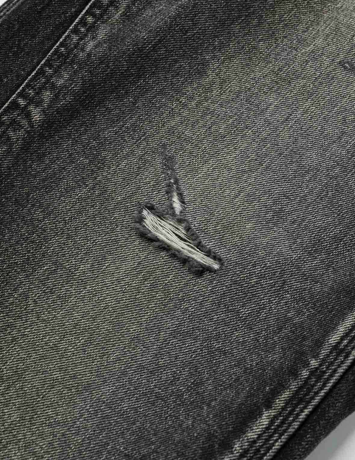 洗水海鸥刺绣常规版型画家牛仔裤