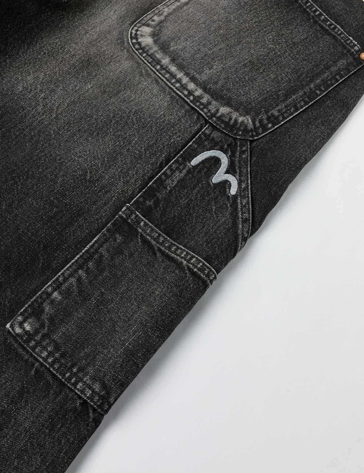 洗水海鸥刺绣常规版型画家牛仔裤