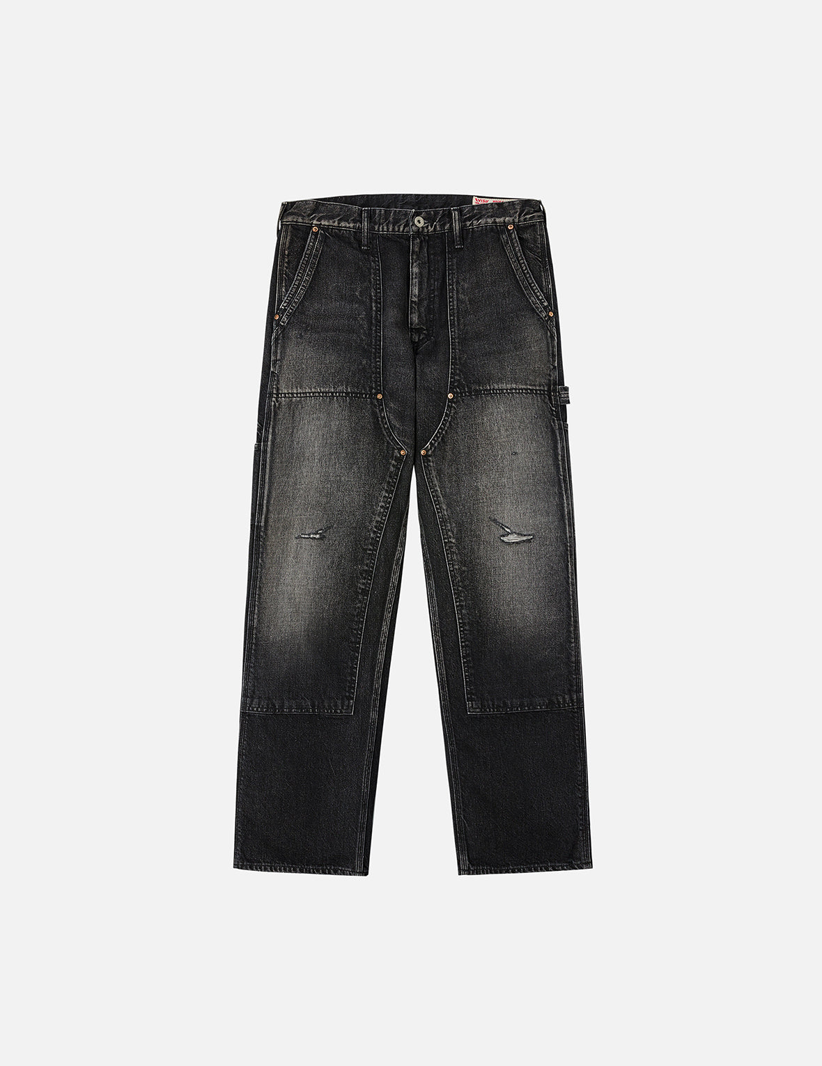 洗水海鸥刺绣常规版型画家牛仔裤