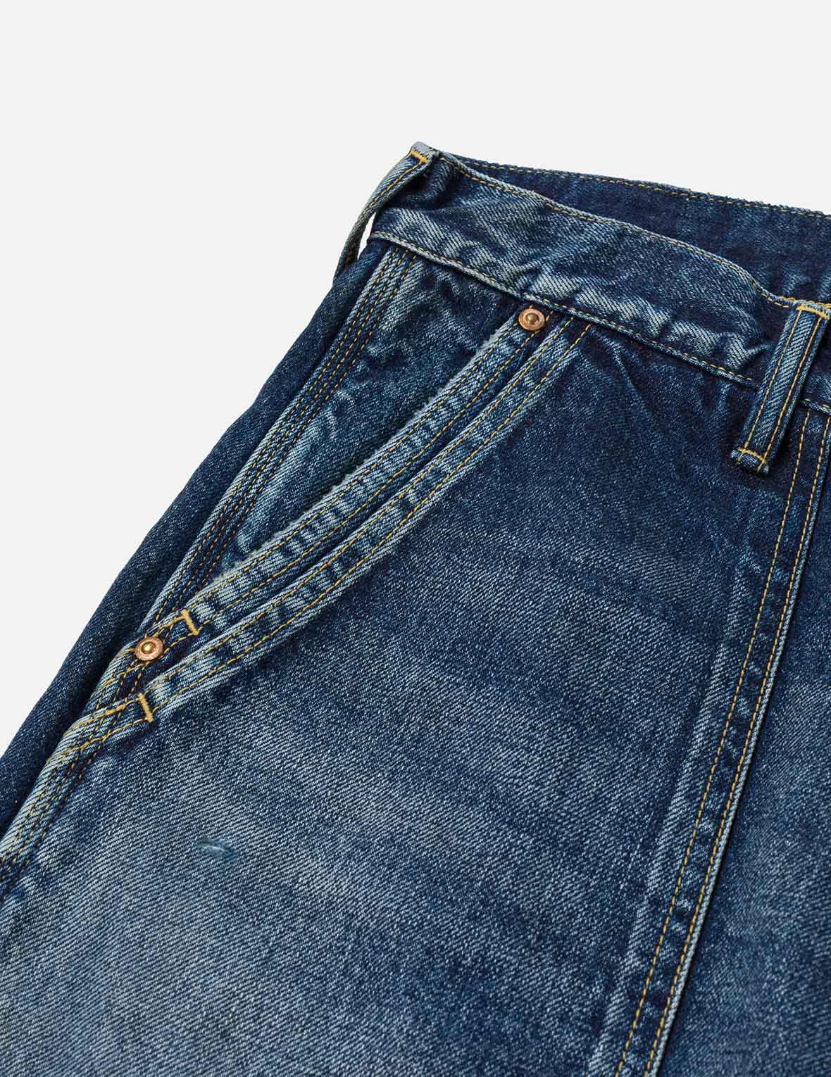 洗水海鸥刺绣常规版型画家牛仔裤