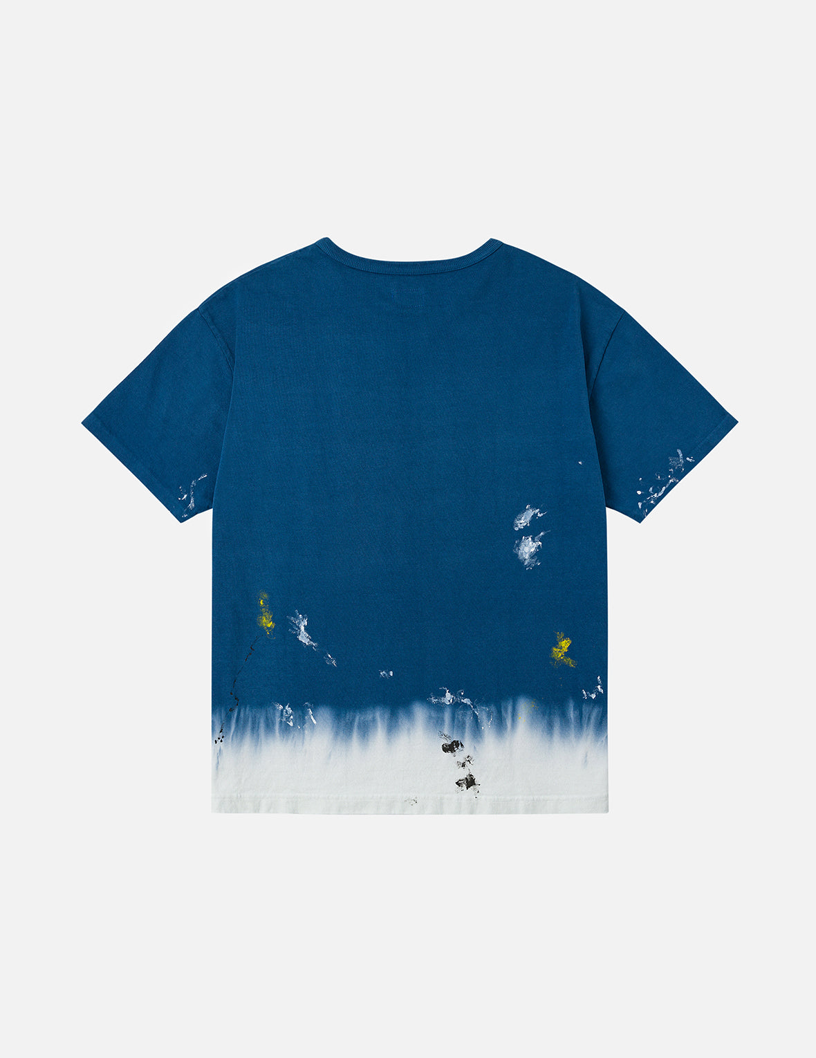 Daruma and Logo Embroidery Regular Fit Dip dyeing T-shirt