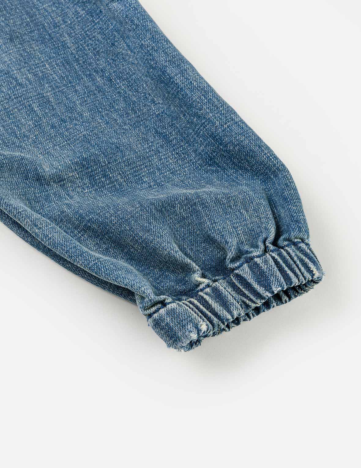 Denim Hooded Anorak Jacket