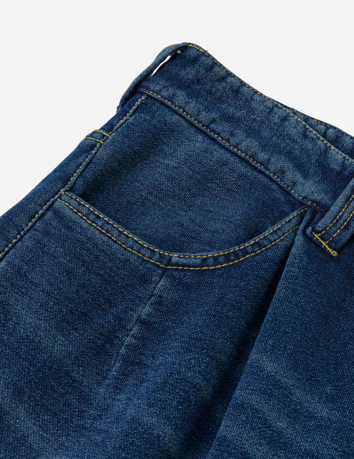 洗水四袋牛仔裤