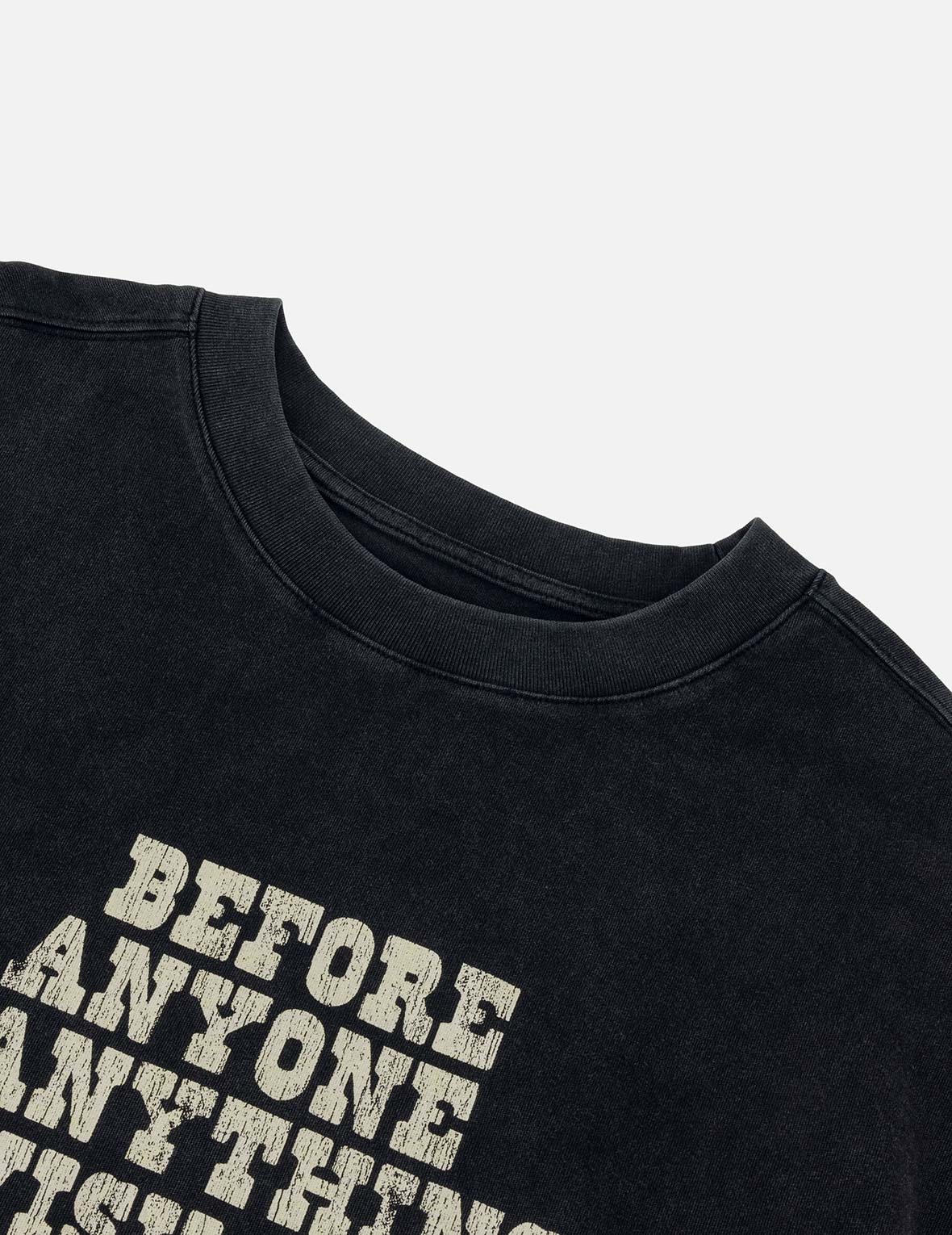 Reversed Seagull Slogan Long-sleeve T-shirt