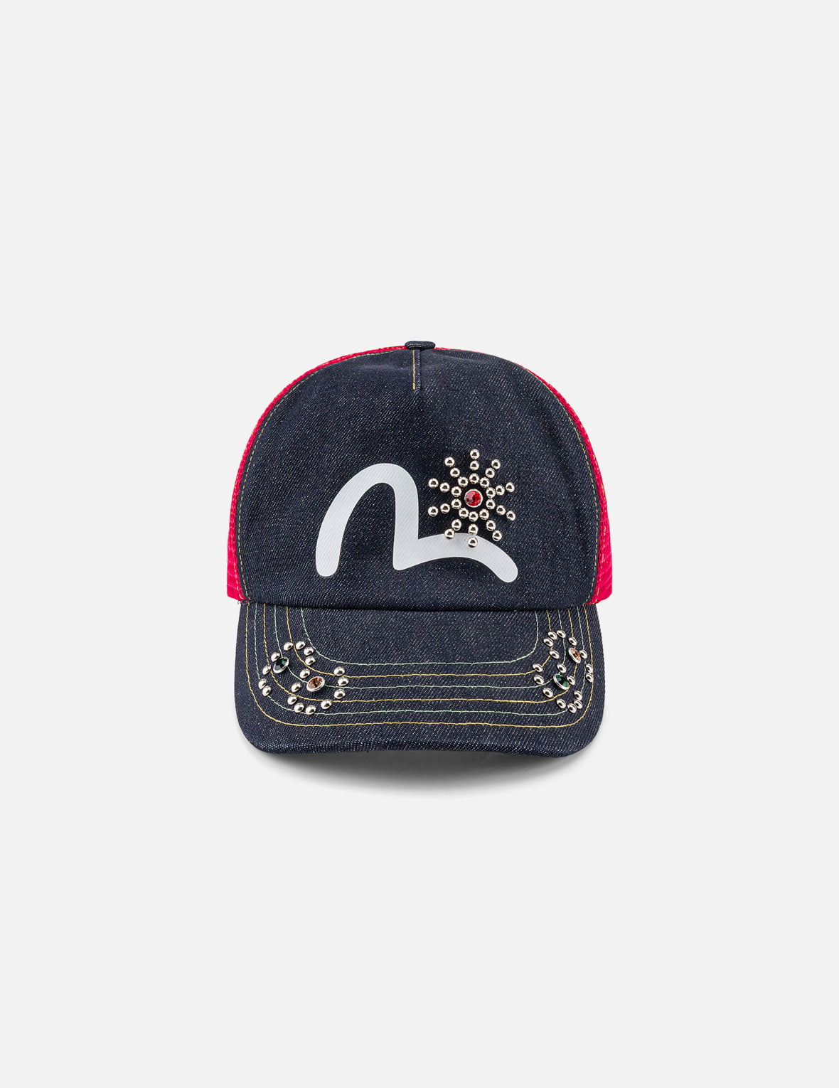 EVISU复古铆钉卡车帽