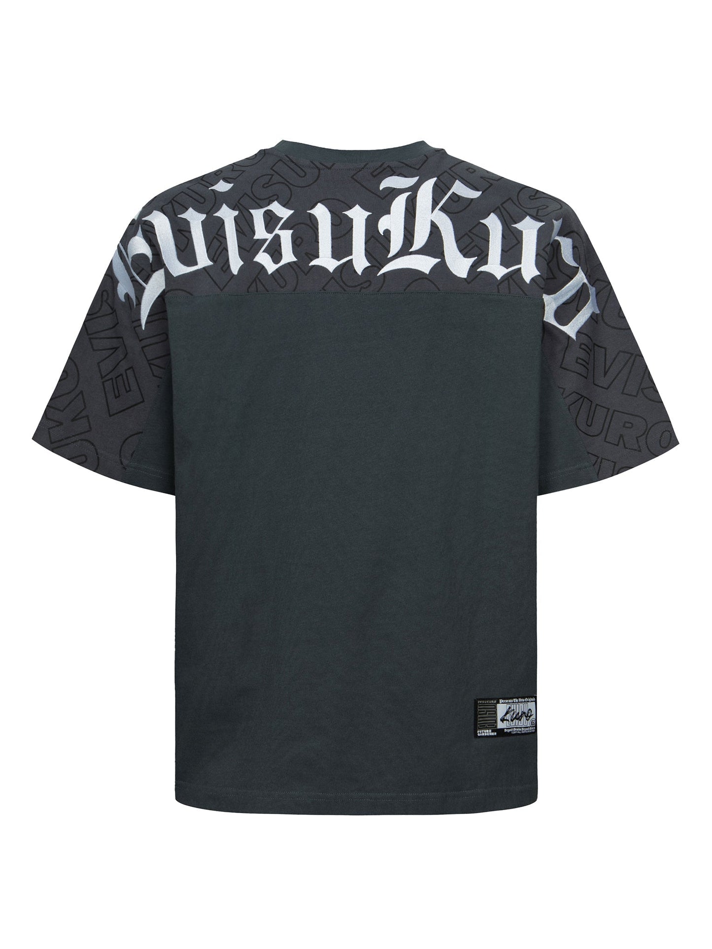 Allover EVISUKURO Print and Embroidery Loose Fit T-Shirt
